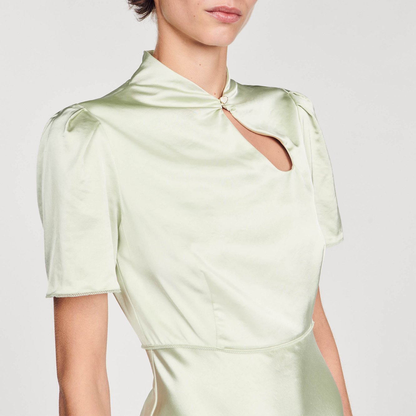 Robe longue satinée Sandro seconde main