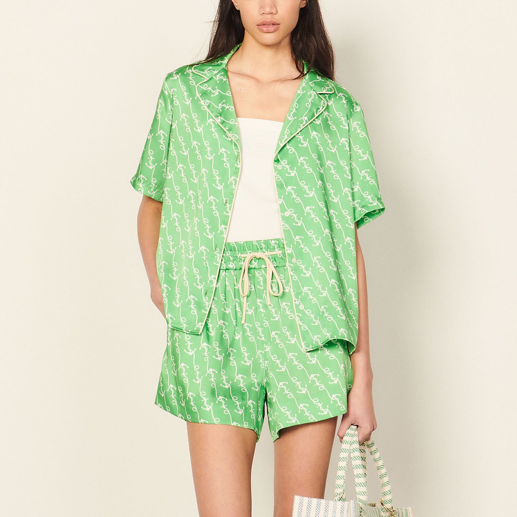 Chemise imprimée Sandro seconde main