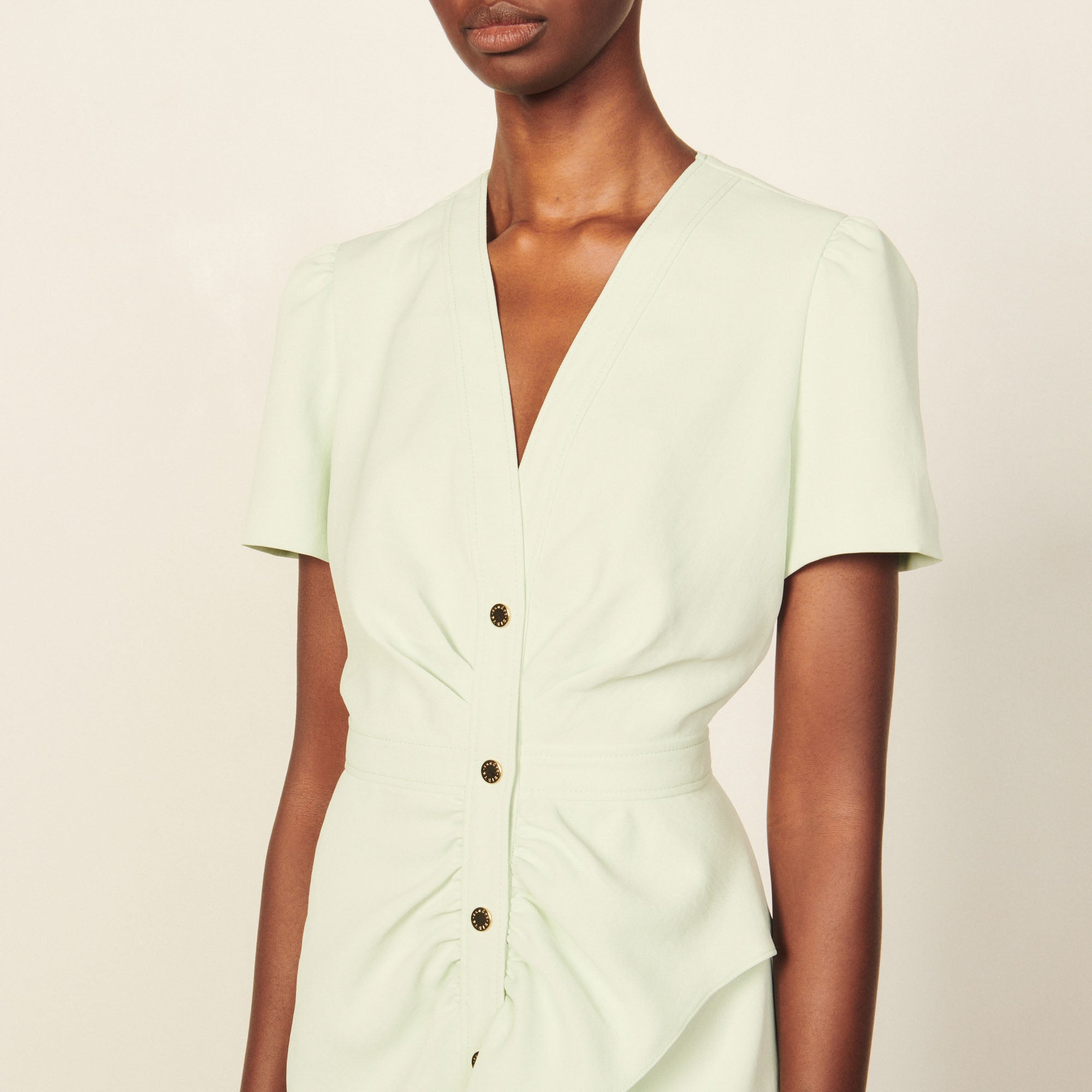 Robe courte à basque asymétrique Sandro seconde main