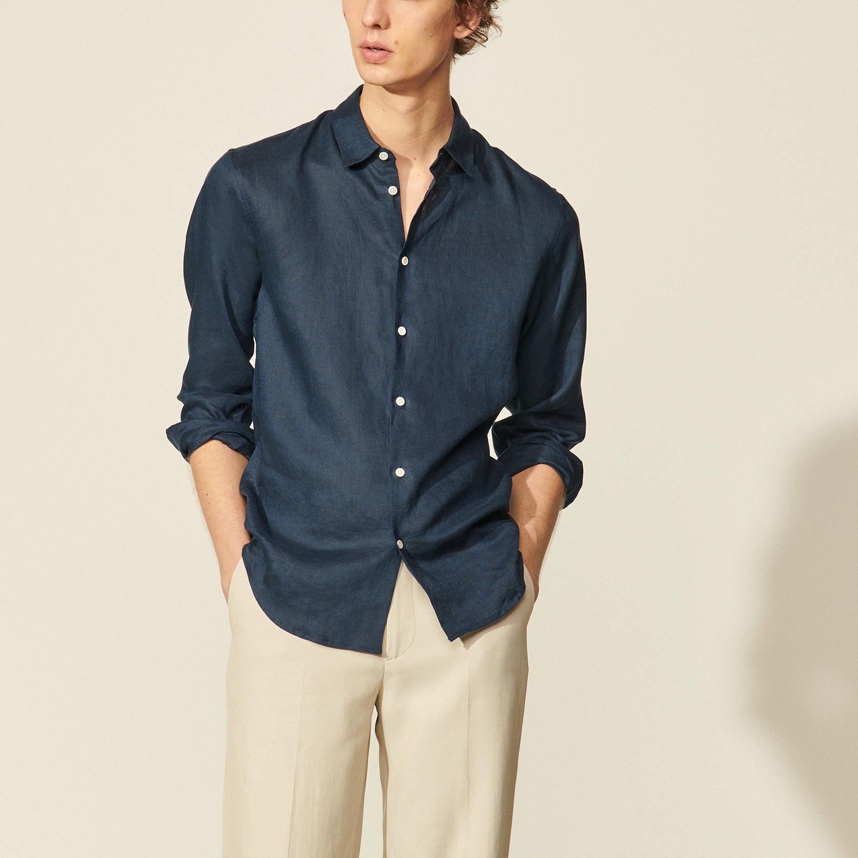 Chemise en lin Sandro seconde main