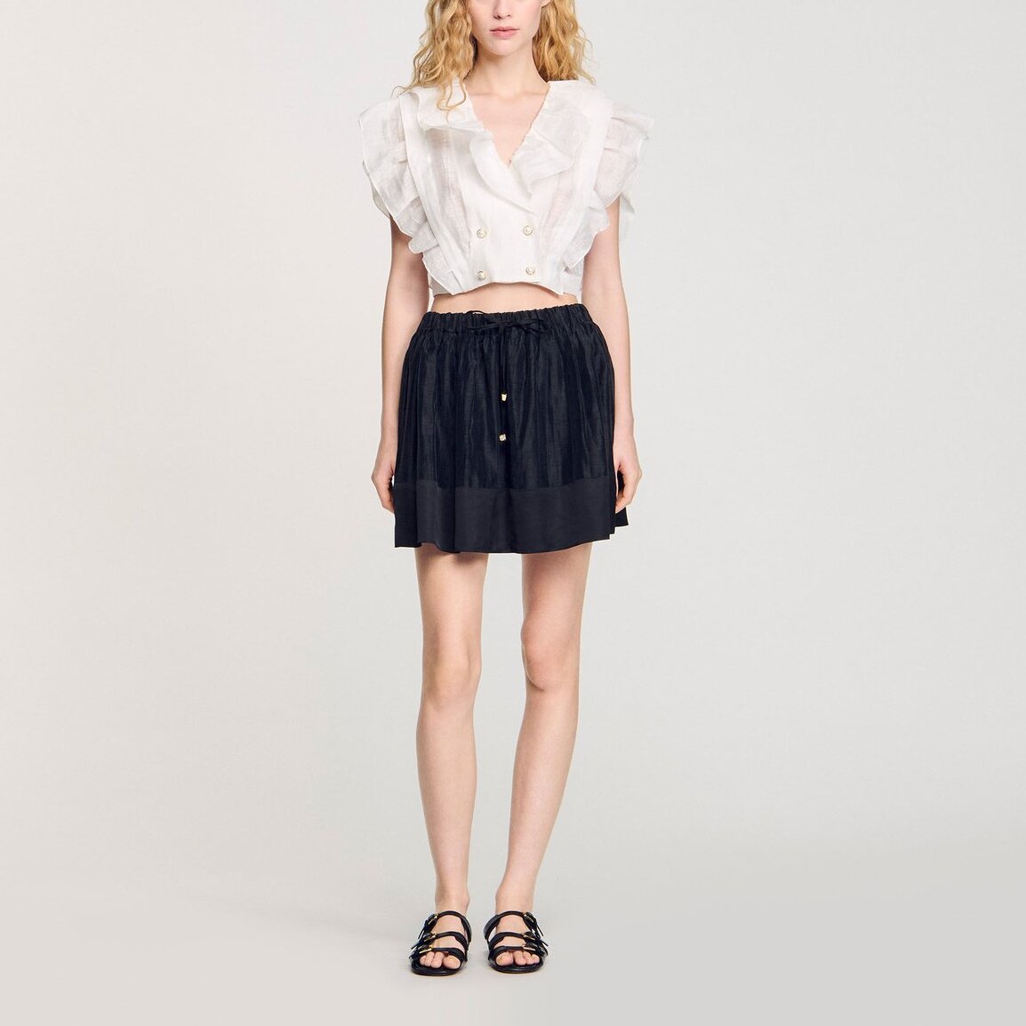 Jupe courte bimatière Sandro seconde main