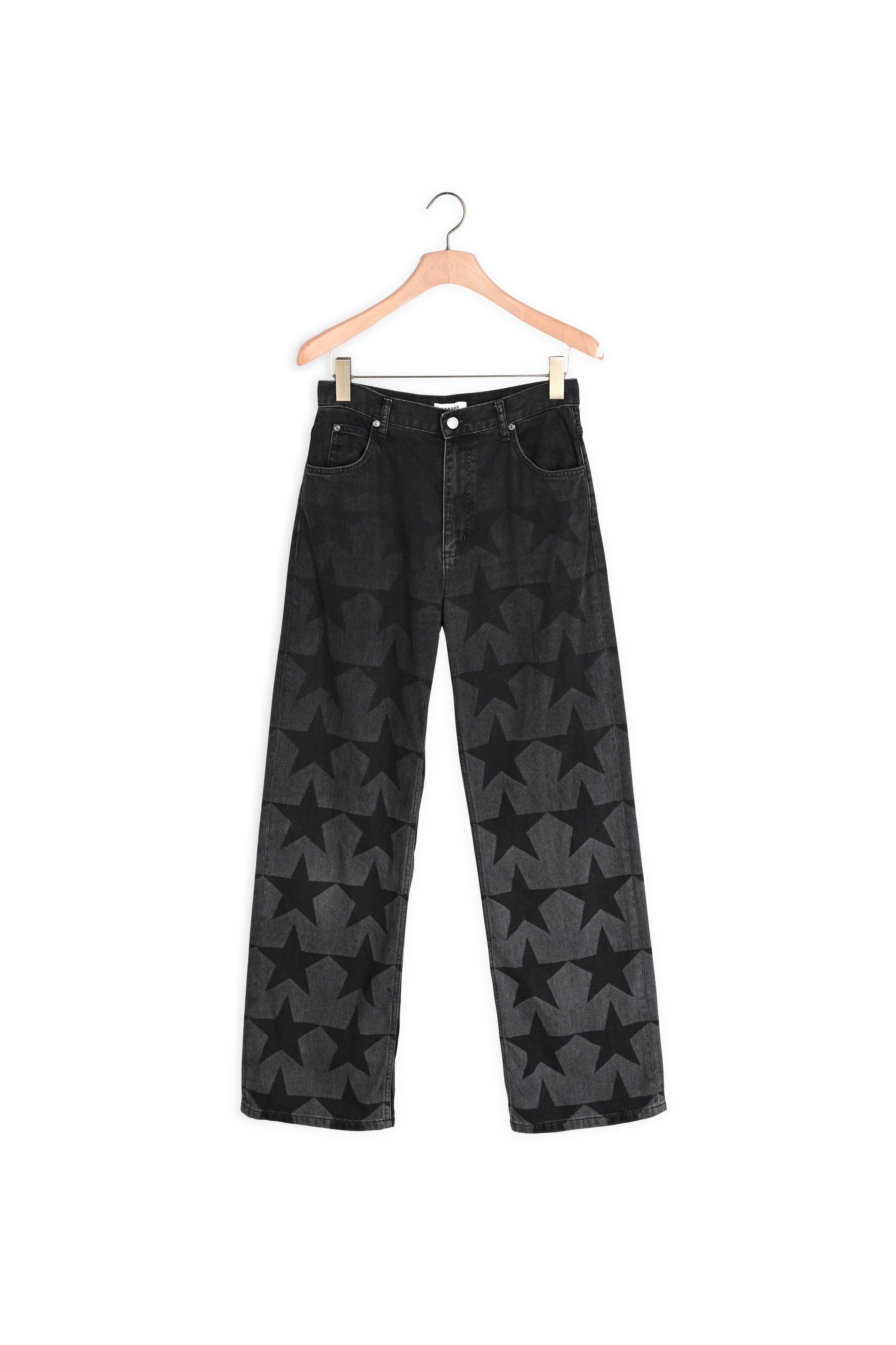 Jean droit étoiles Sandro seconde main