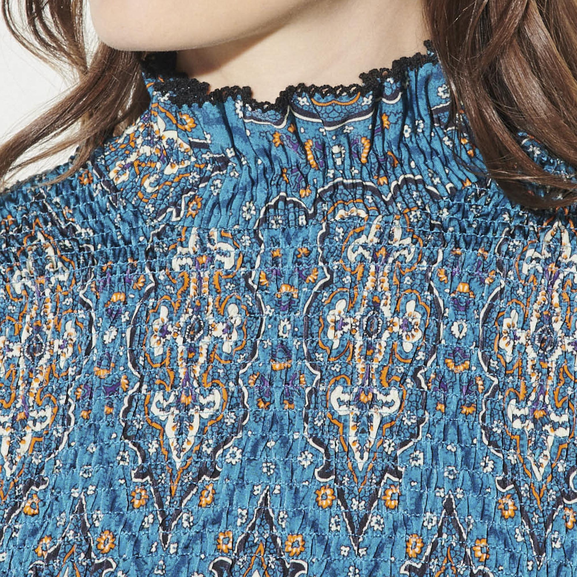 T-shirt imprimé smocké Sandro seconde main