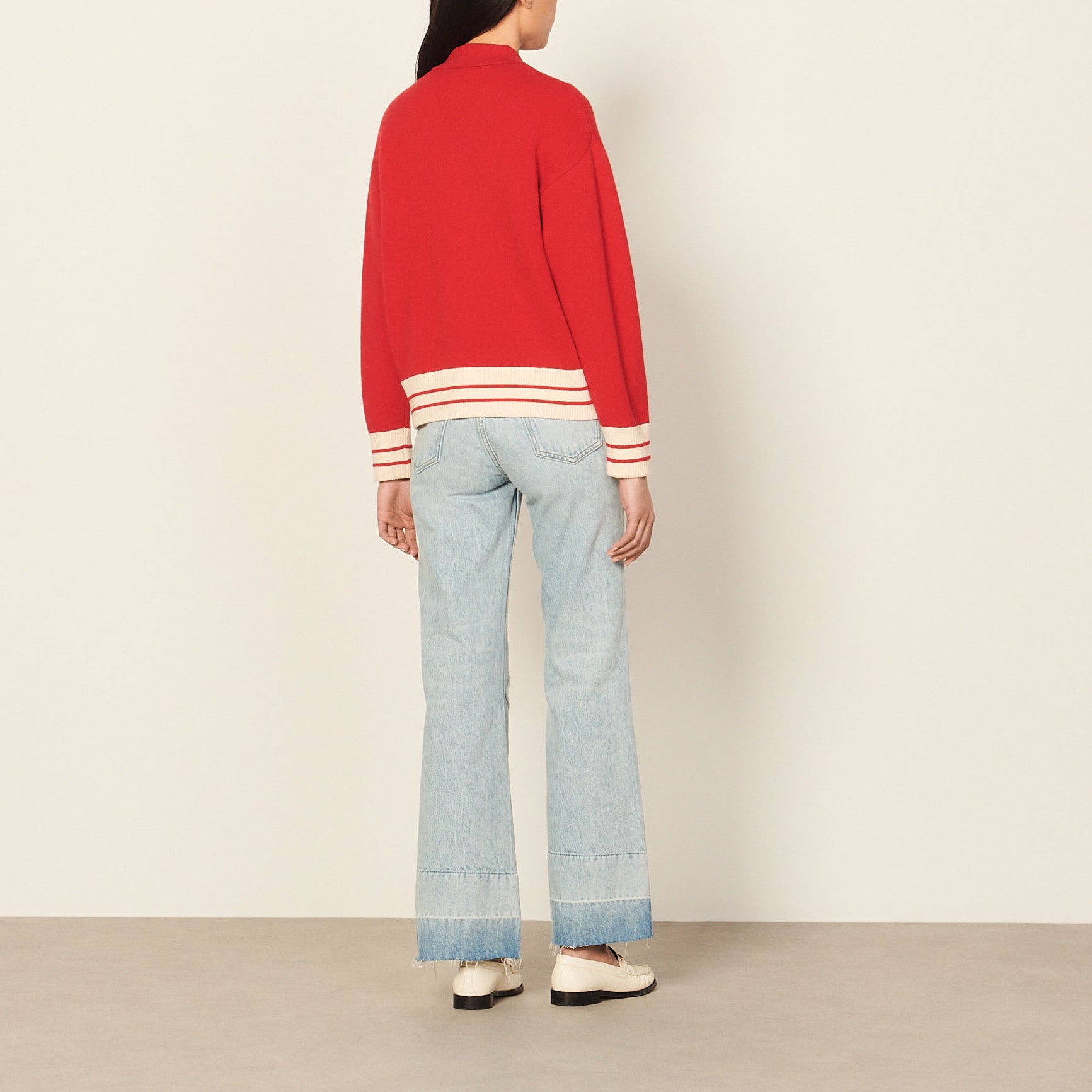 Cardi-coat avec patch Sandro seconde main