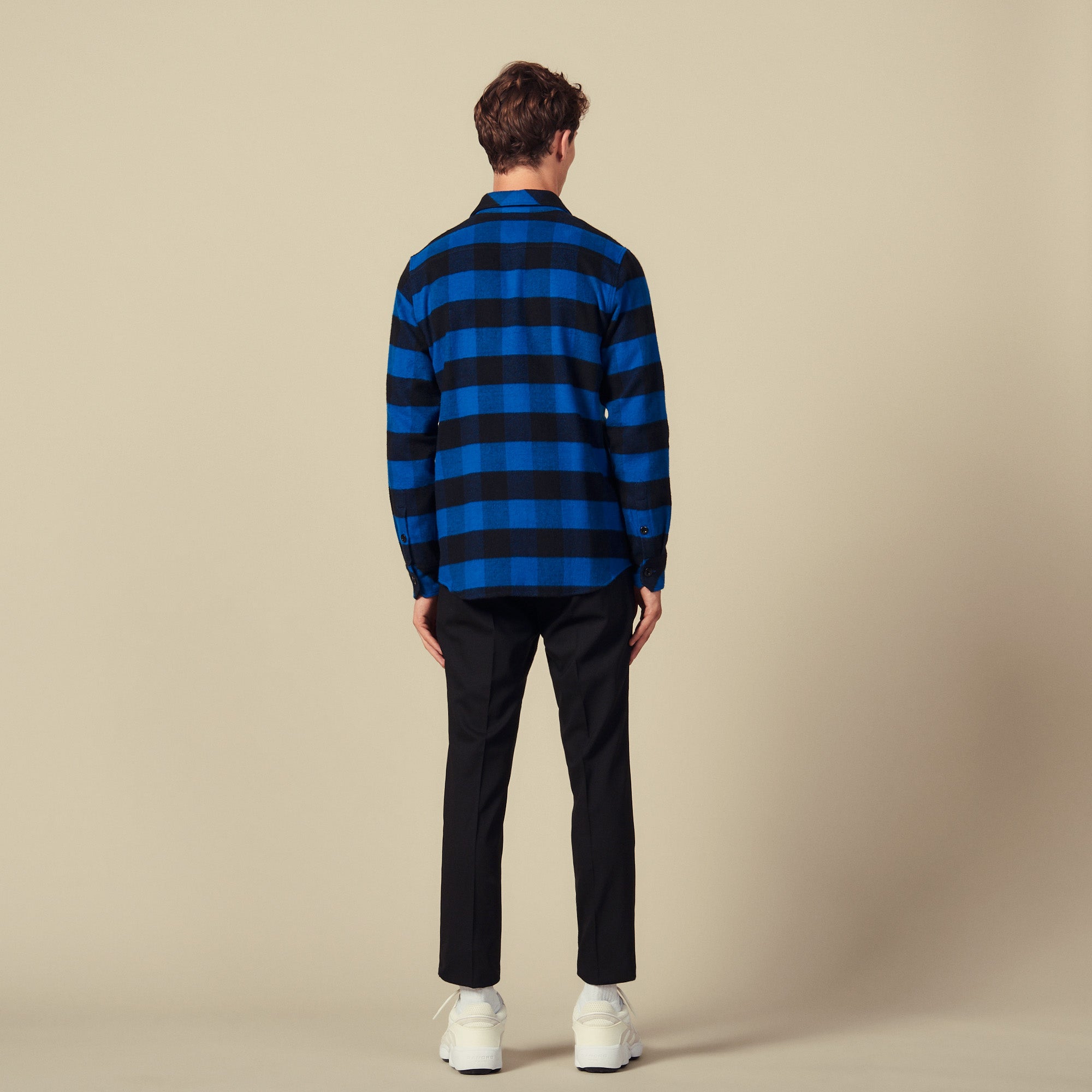 Chemise à carreaux en coton Sandro seconde main