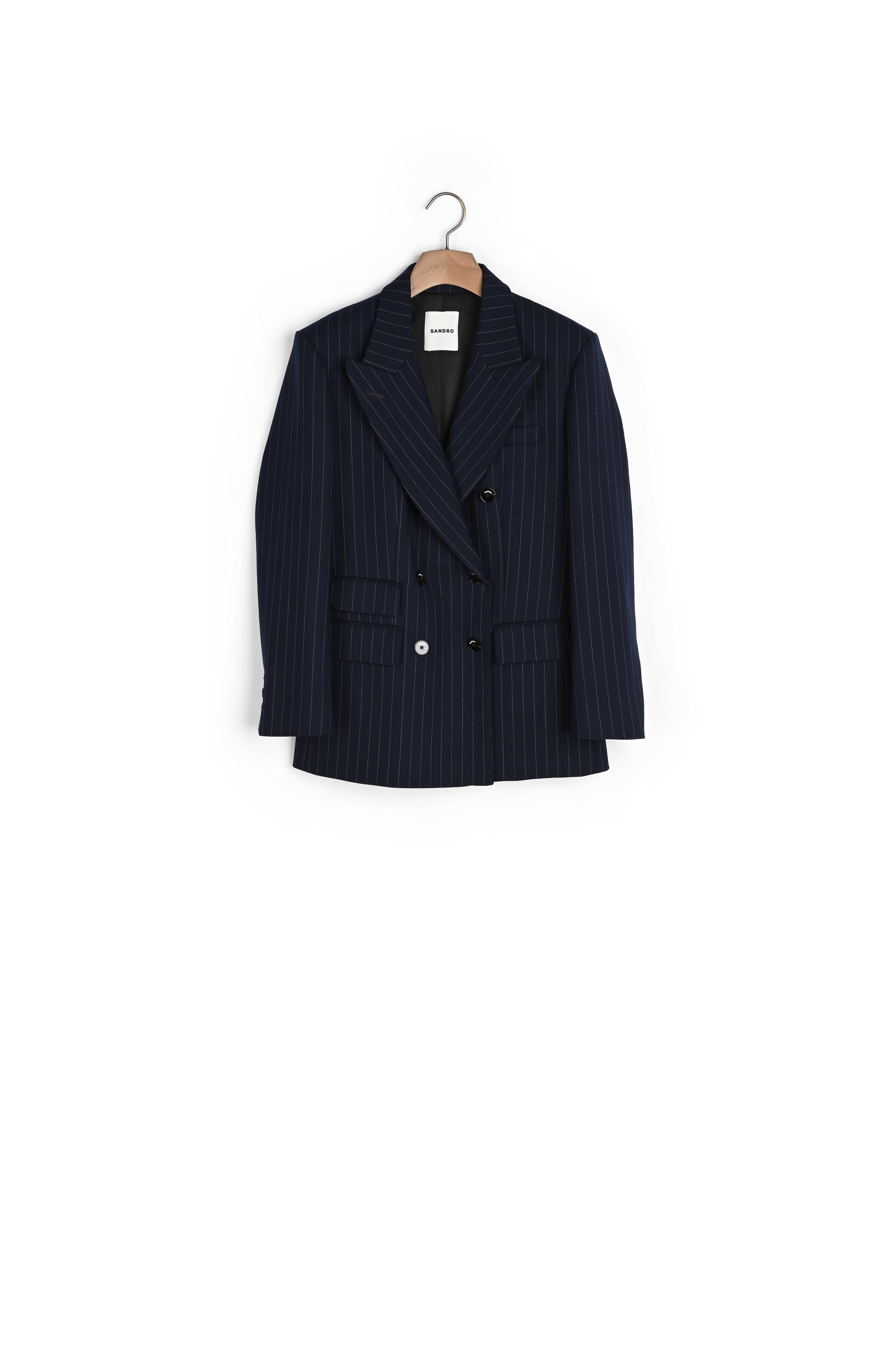 Veste de tailleur à rayures Sandro seconde main