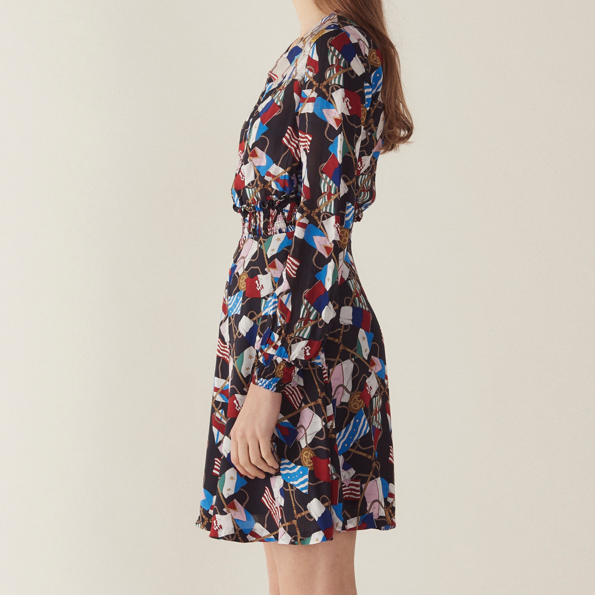 Robe fluide imprimé all over Sandro seconde main