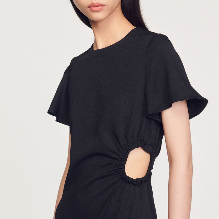 Robe courte en crêpe Sandro seconde main