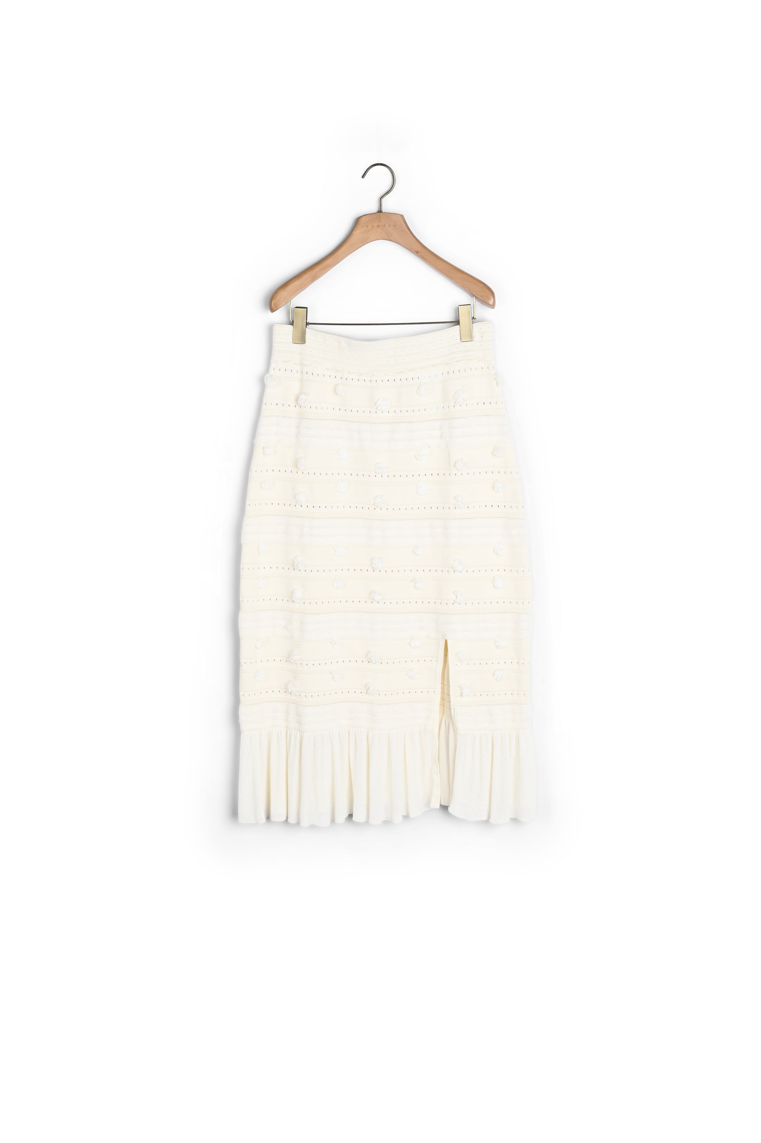 Jupe midi en Maille ajourée Sandro seconde main