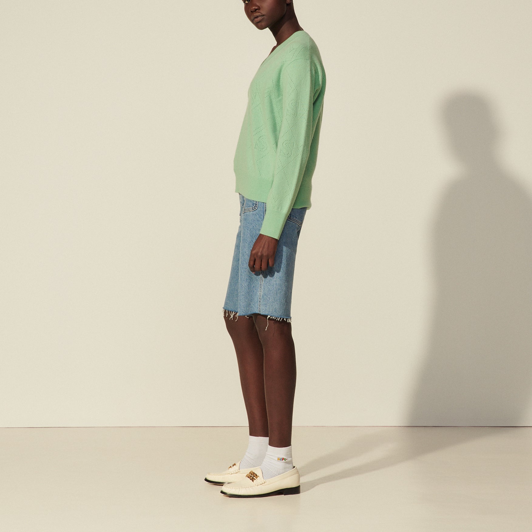 Pull en laine et cachemire Sandro seconde main