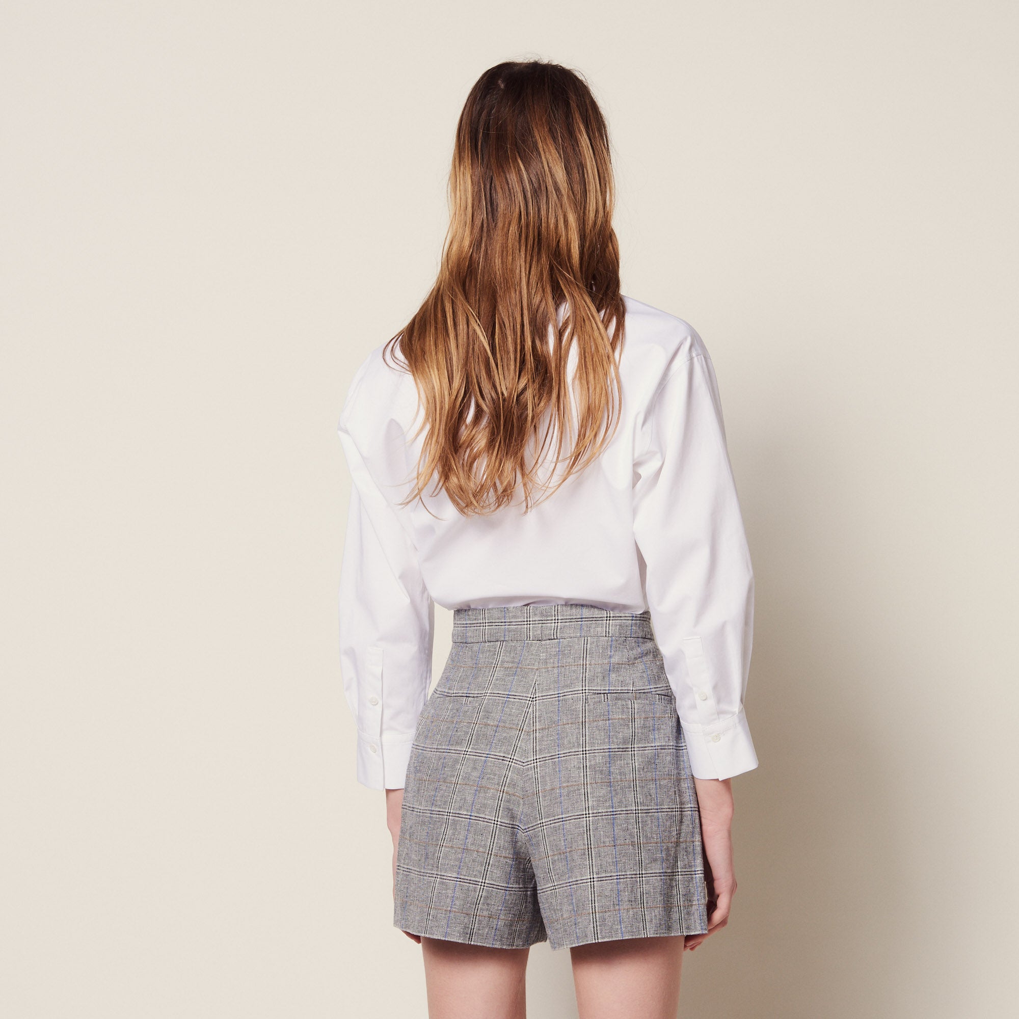 Short à carreaux Sandro seconde main