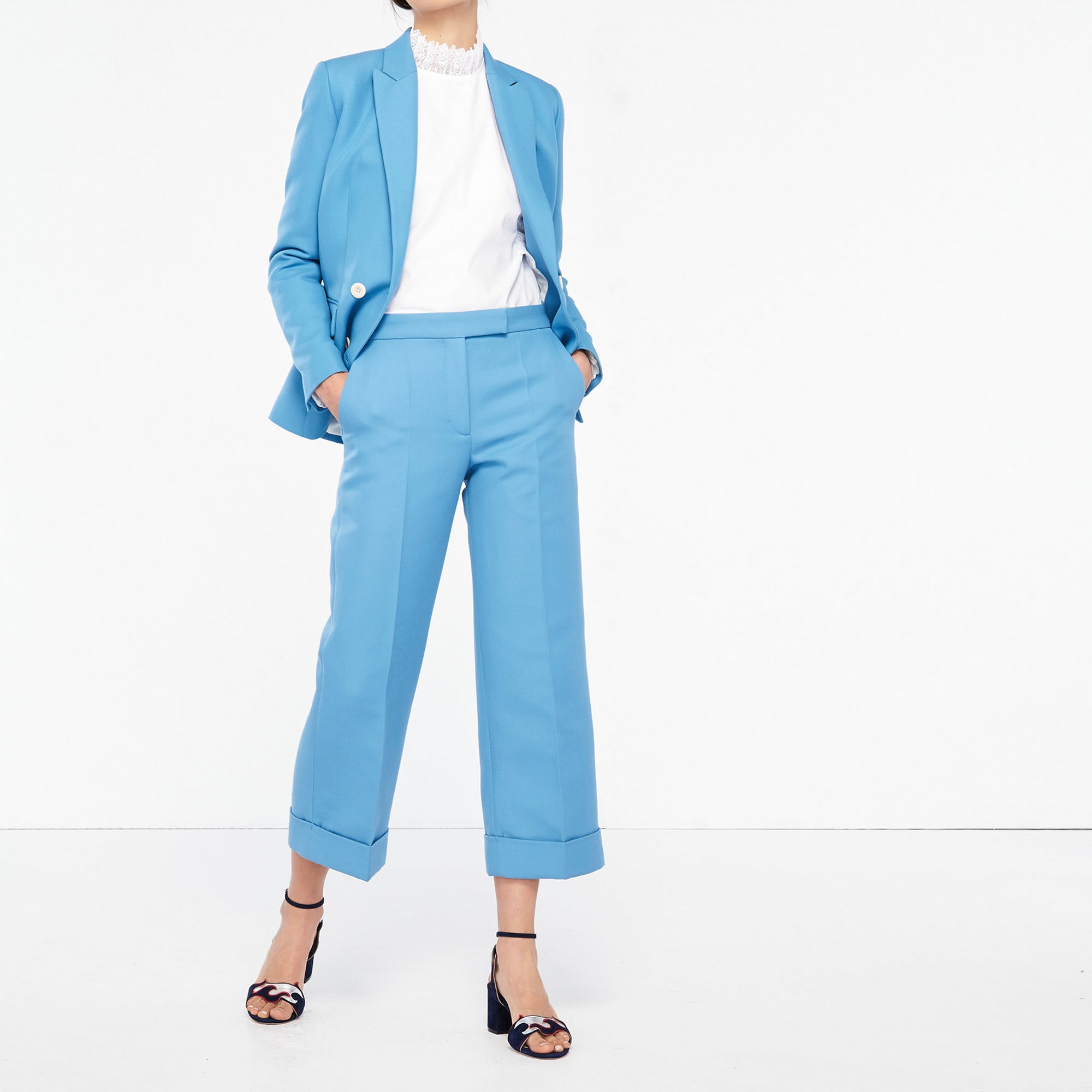 Pantalon large de tailleur Sandro seconde main