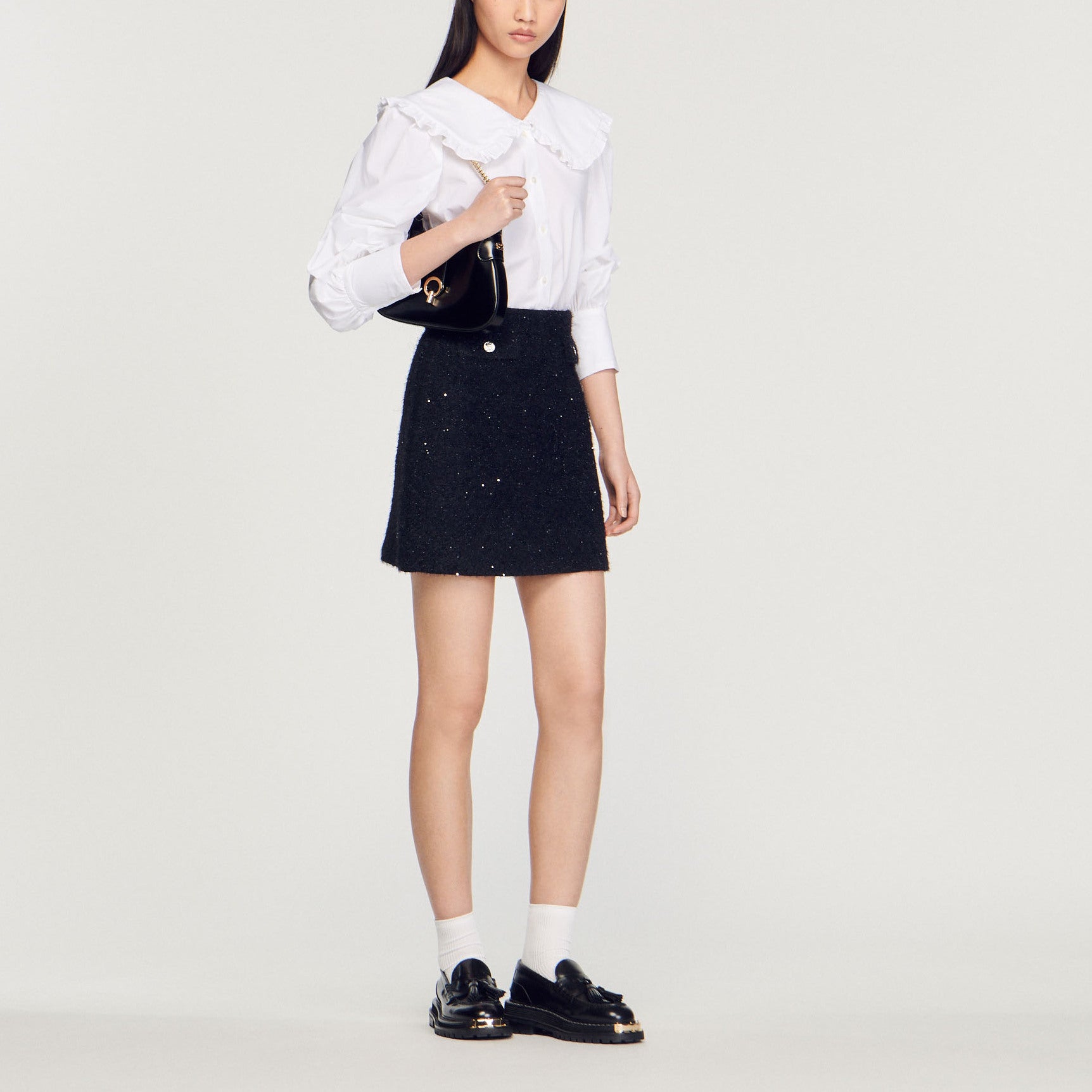 Jupe en tweed Sandro seconde main