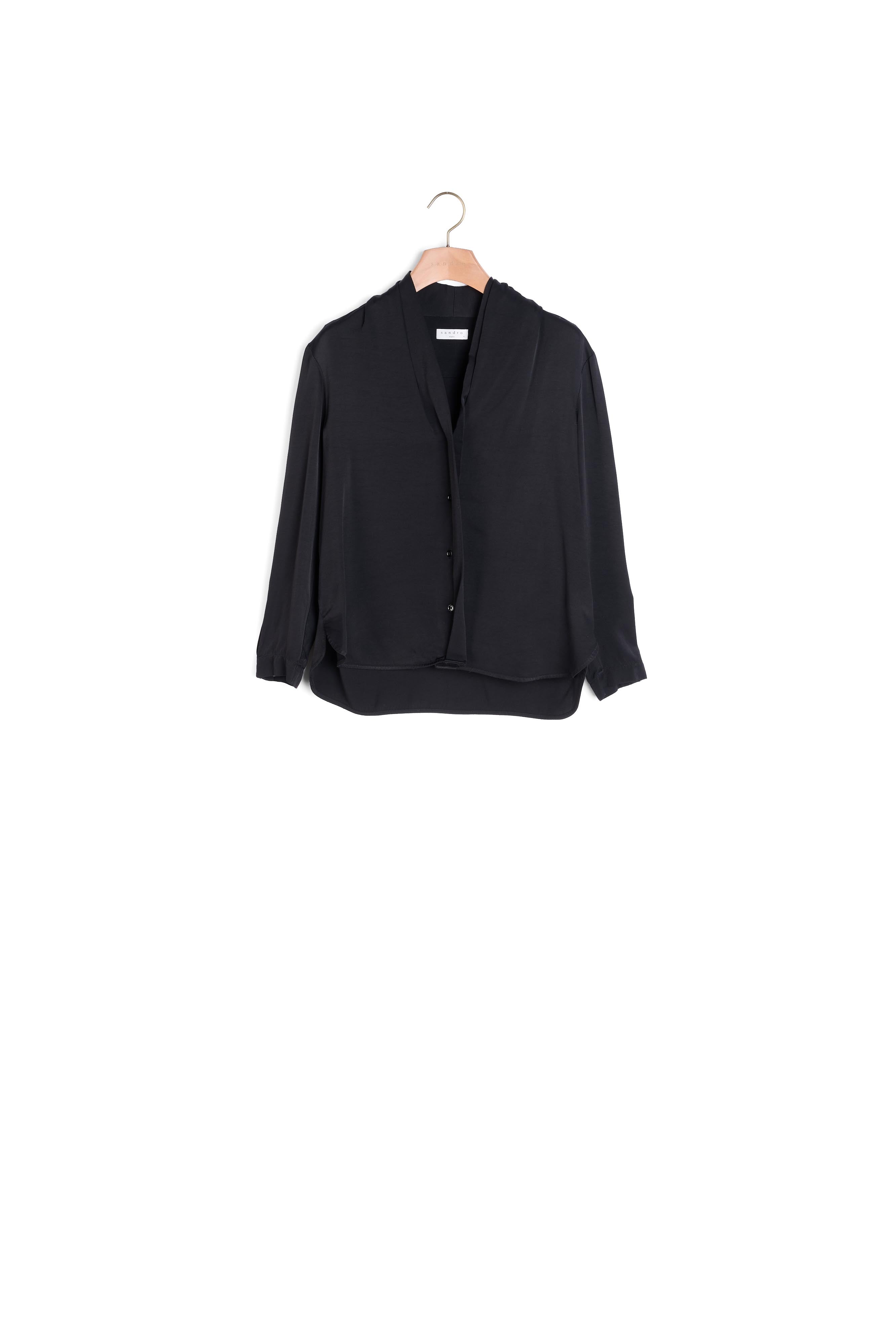 Chemise Noir Sandro seconde main