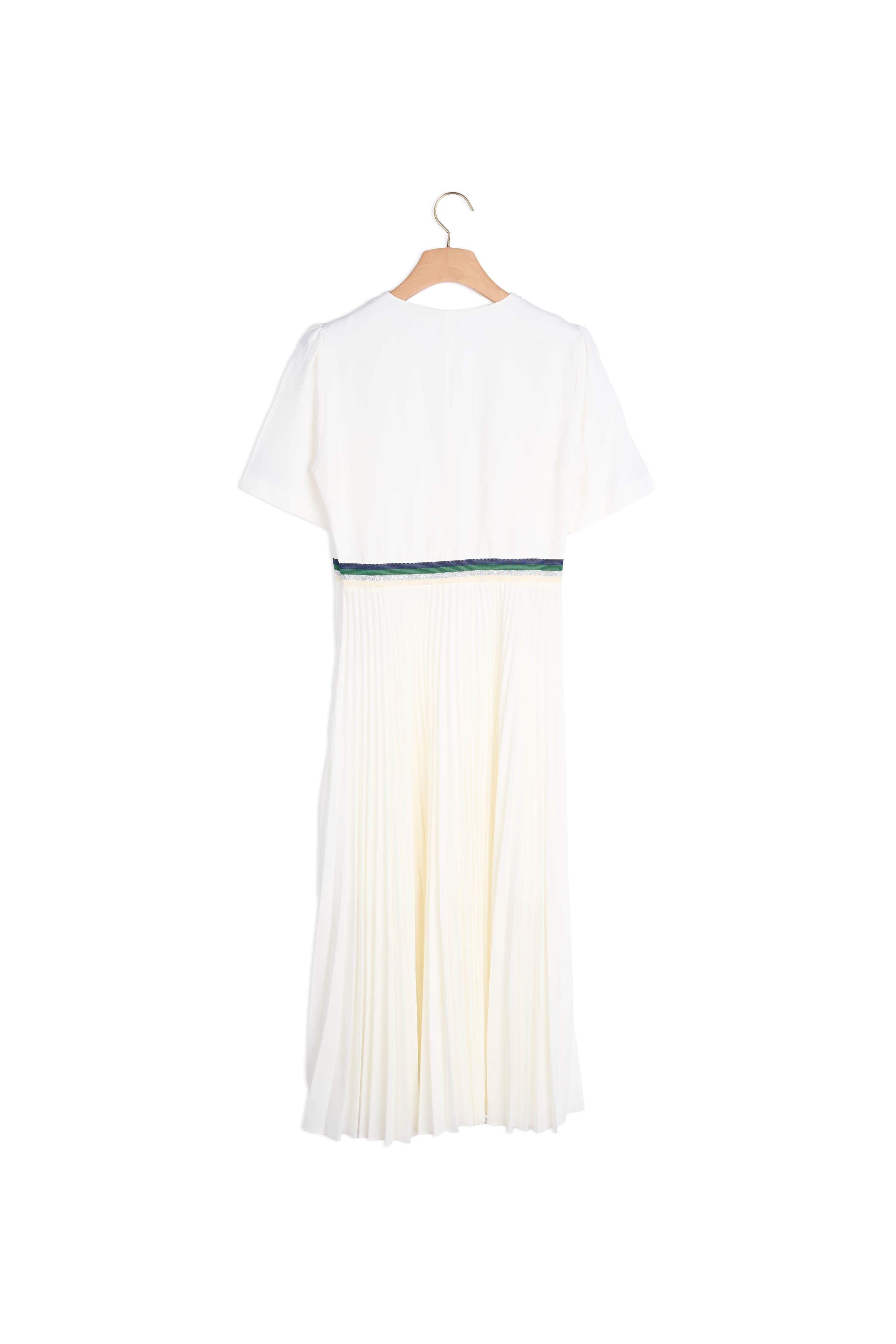 Robe longue plissée à manches courtes Sandro seconde main