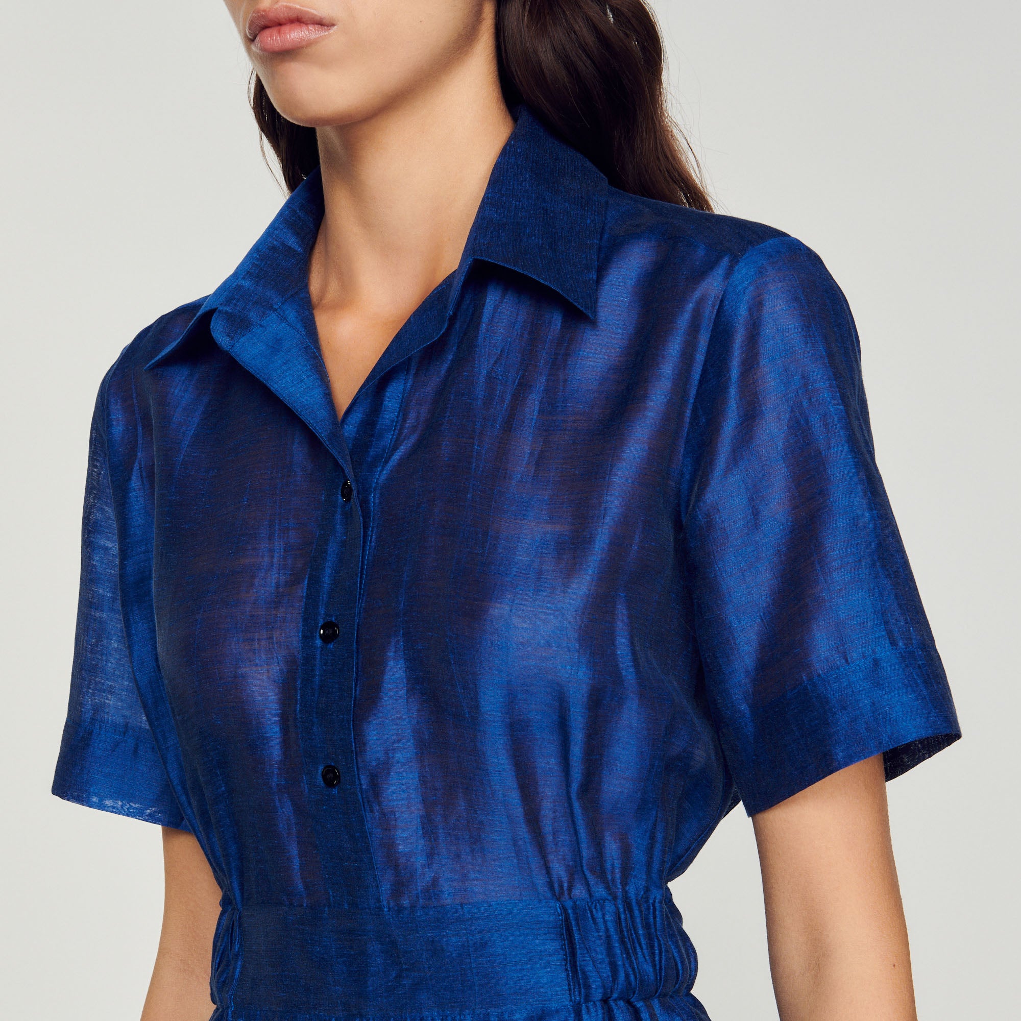 Robe courte volantée Sandro seconde main