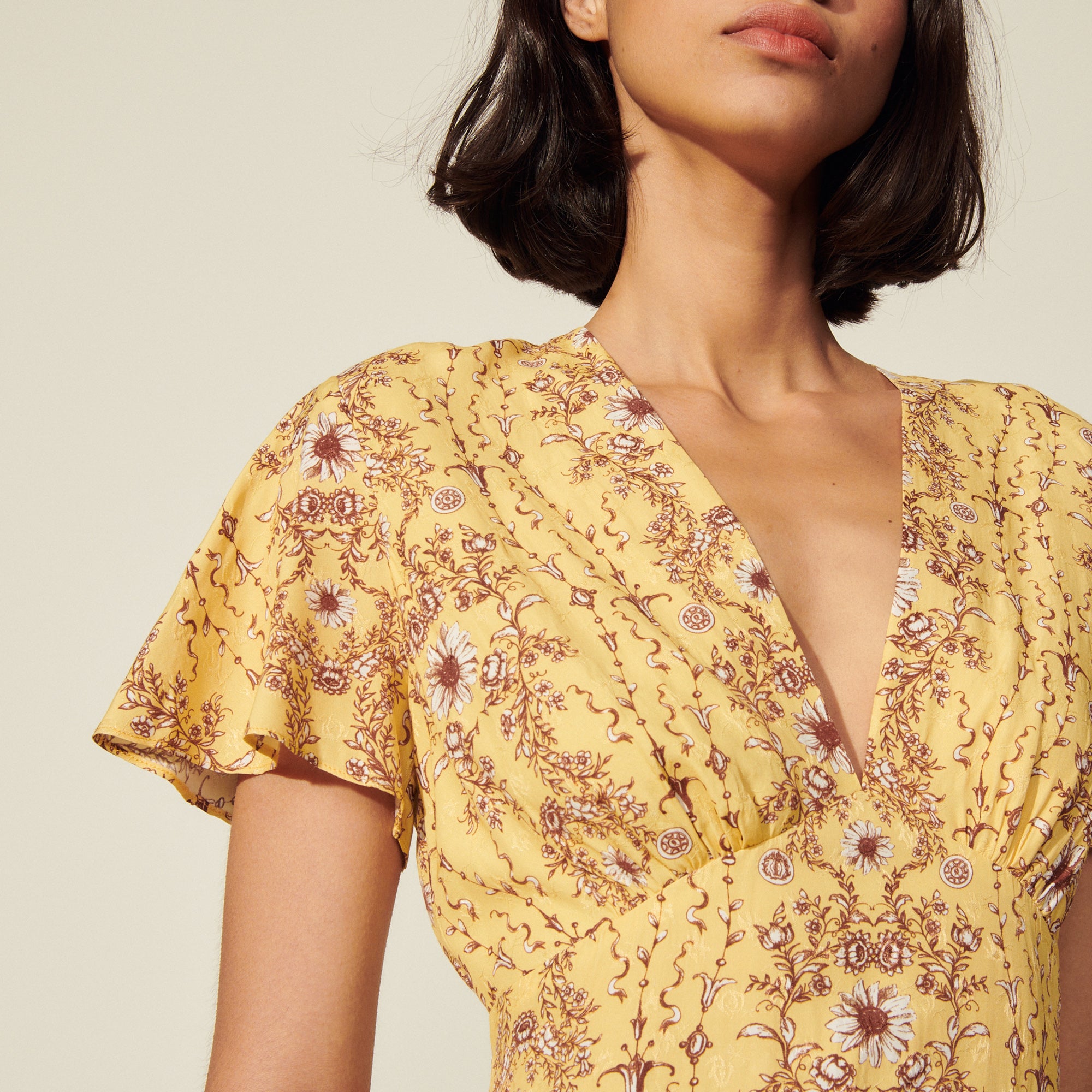 Robe longue imprimée Sandro seconde main