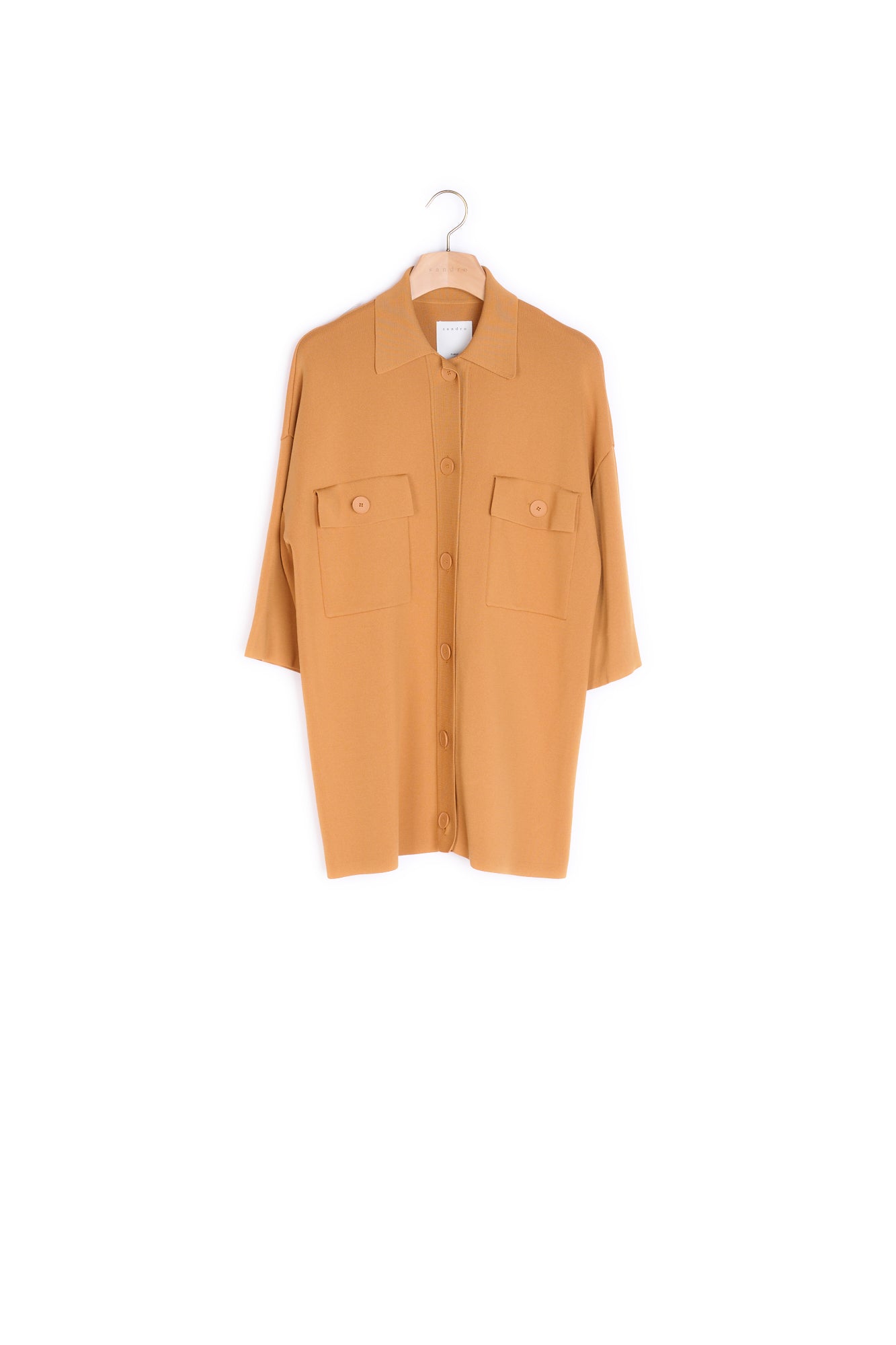 Cardi-coat oversize esprit surChemise Sandro seconde main