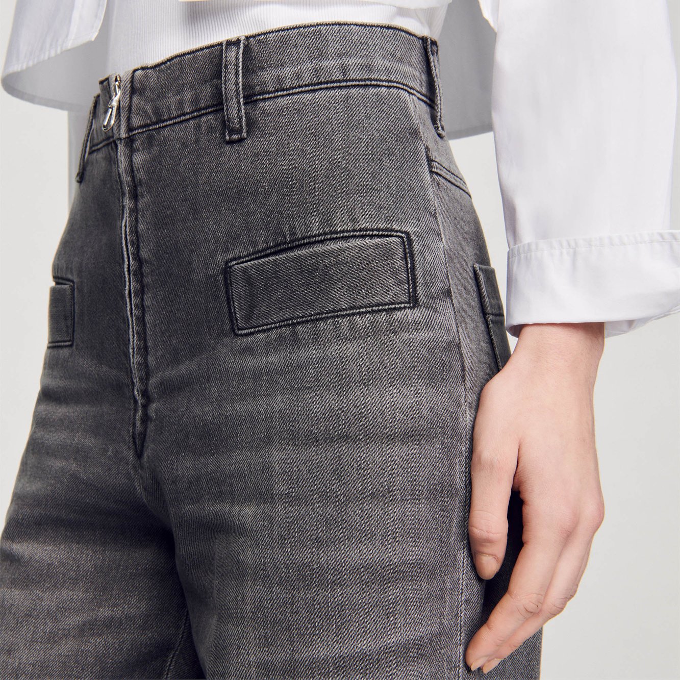 Jean délavé évasé Sandro seconde main