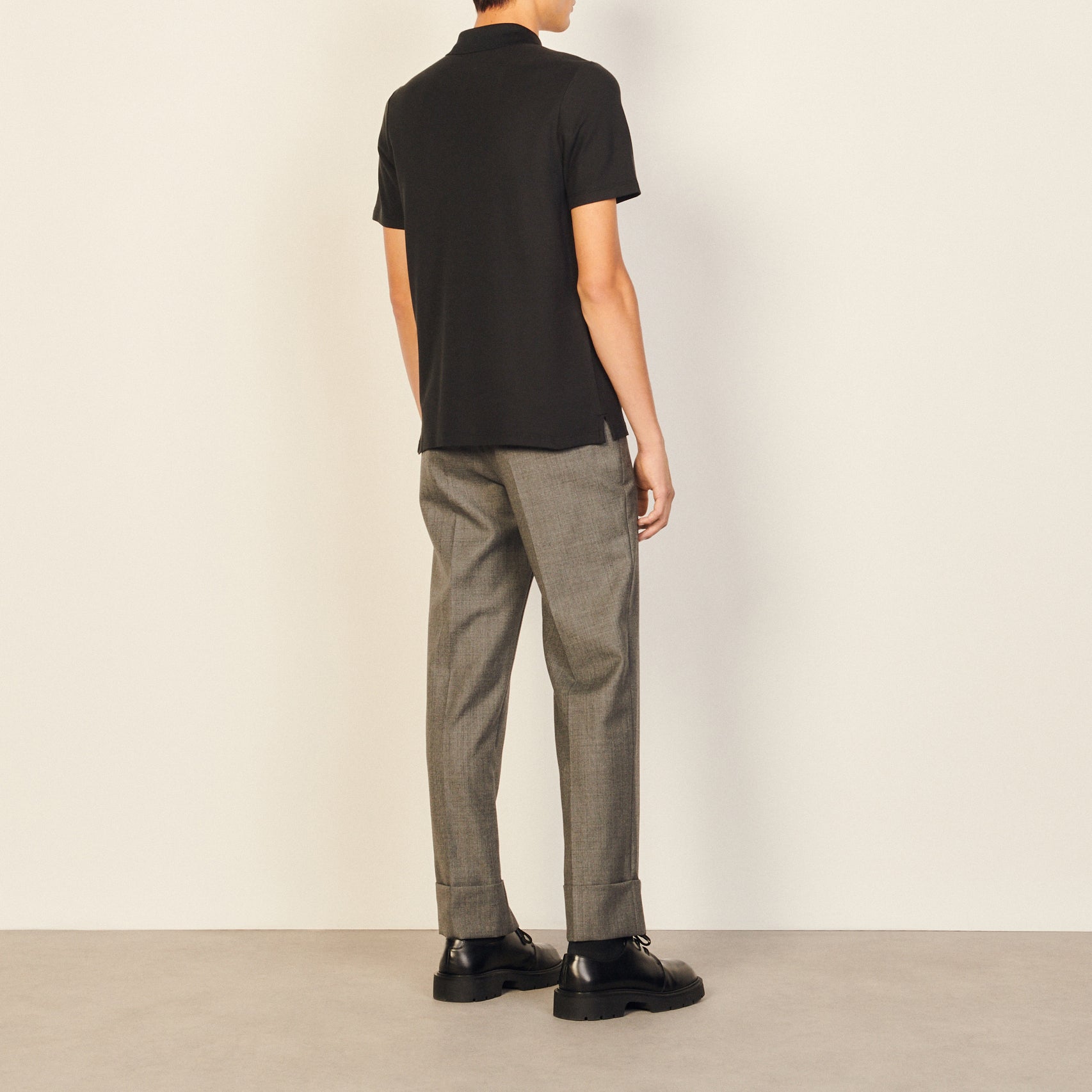 Polo en coton avec logo S Sandro seconde main