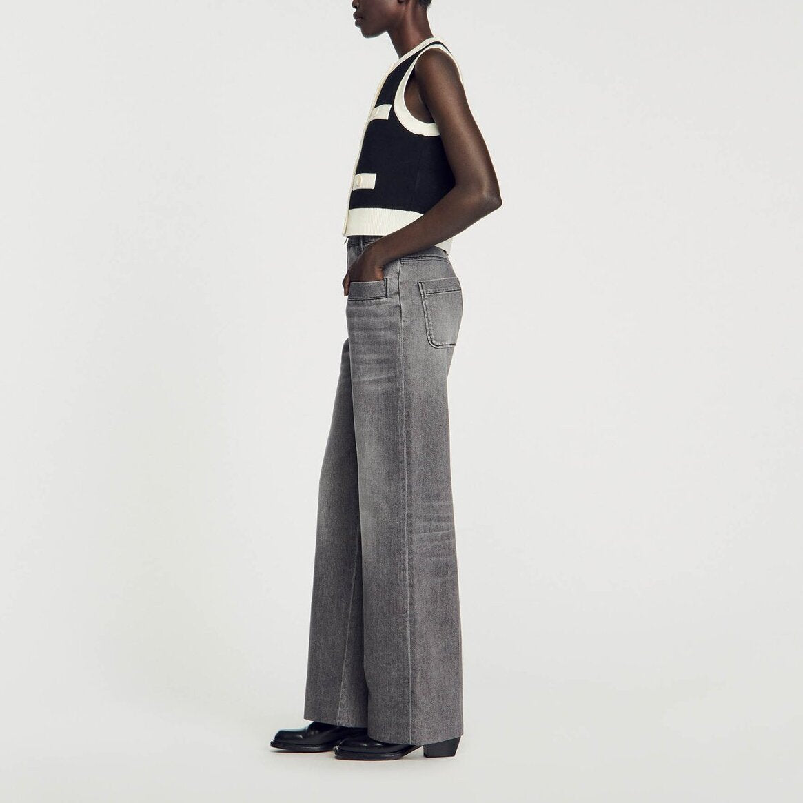 Gilet en Maille sans manches Sandro seconde main