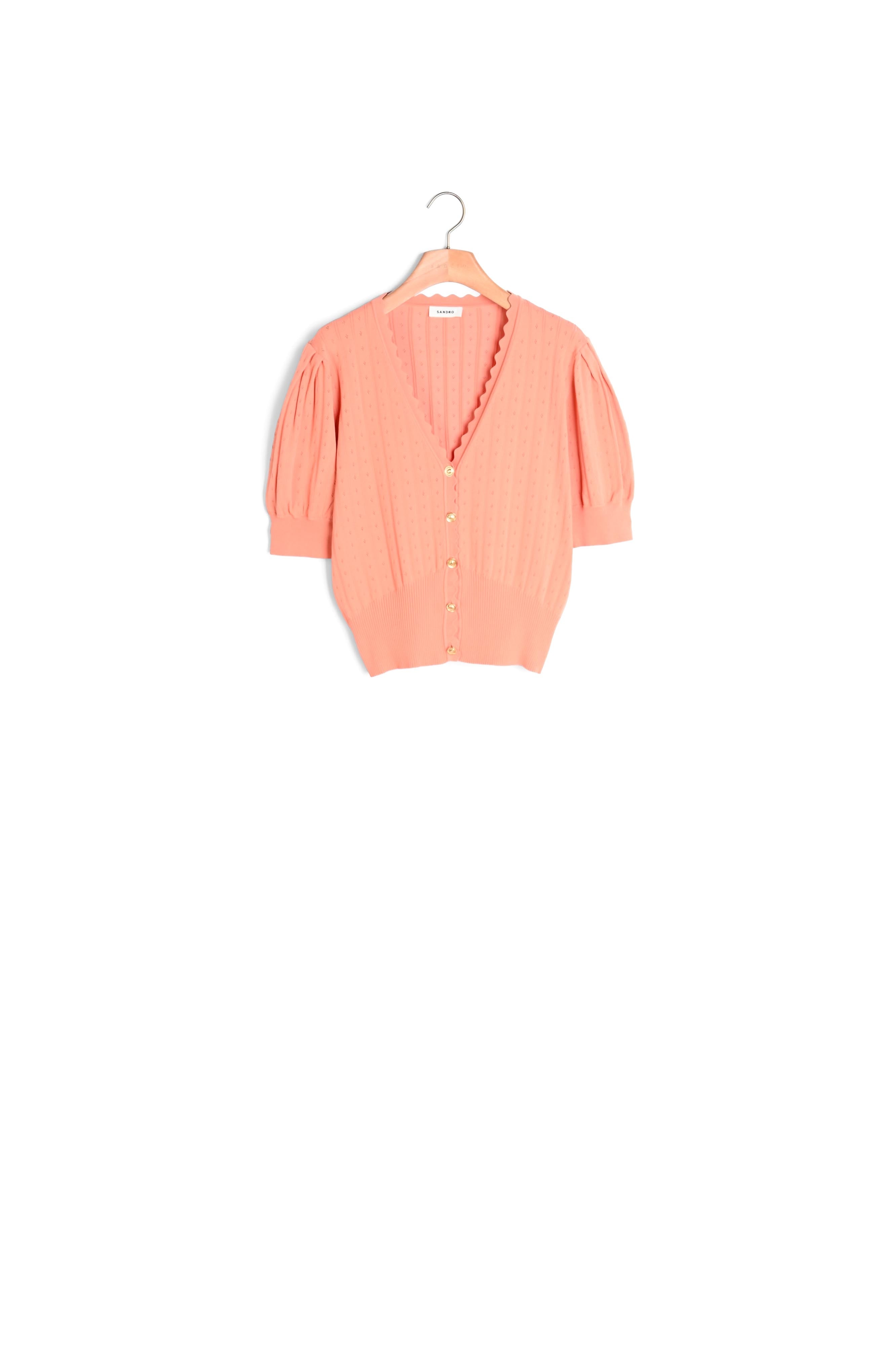 Cardigan court à manches ballons Sandro seconde main