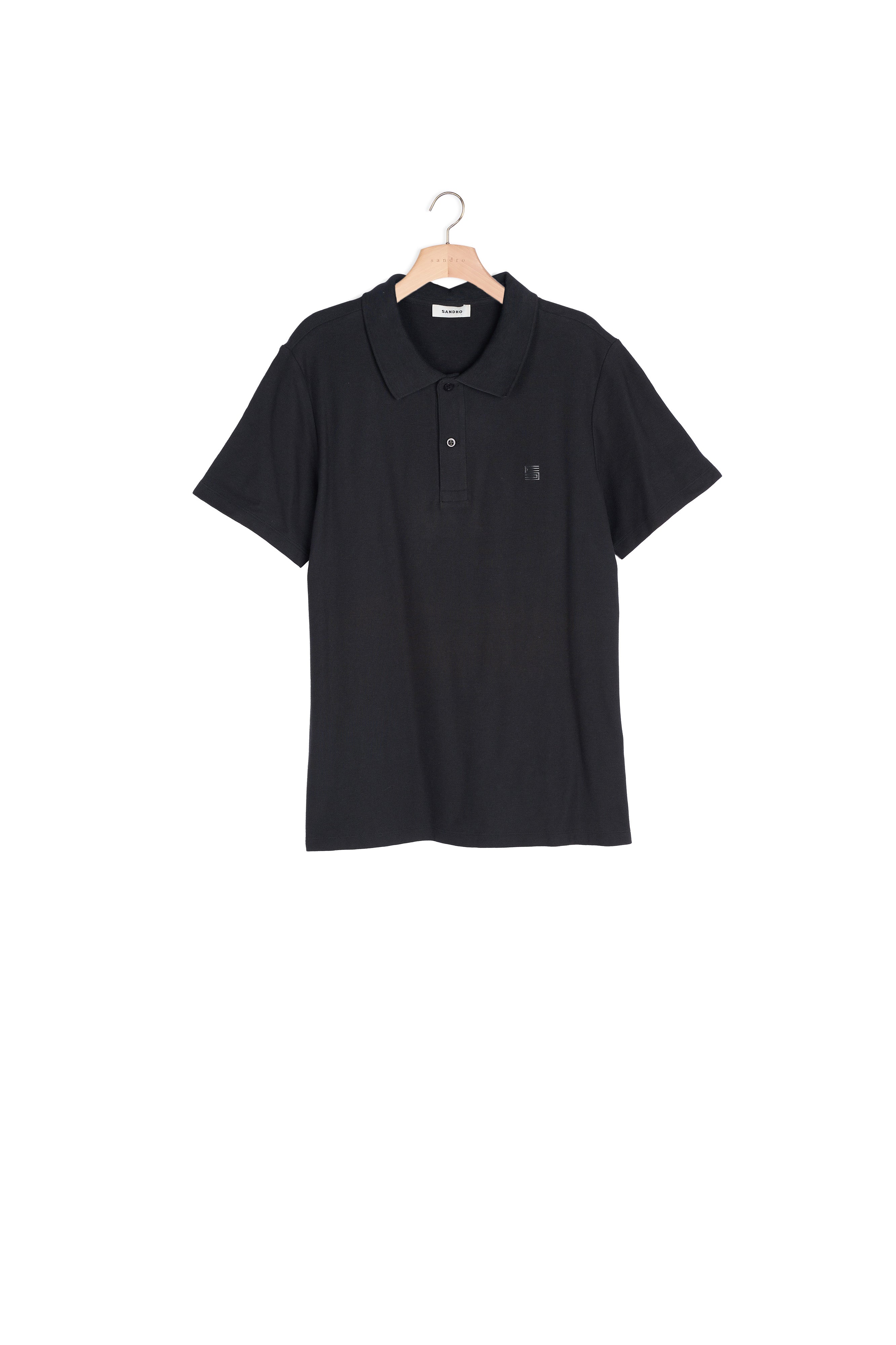 Polo en coton avec logo S Sandro seconde main