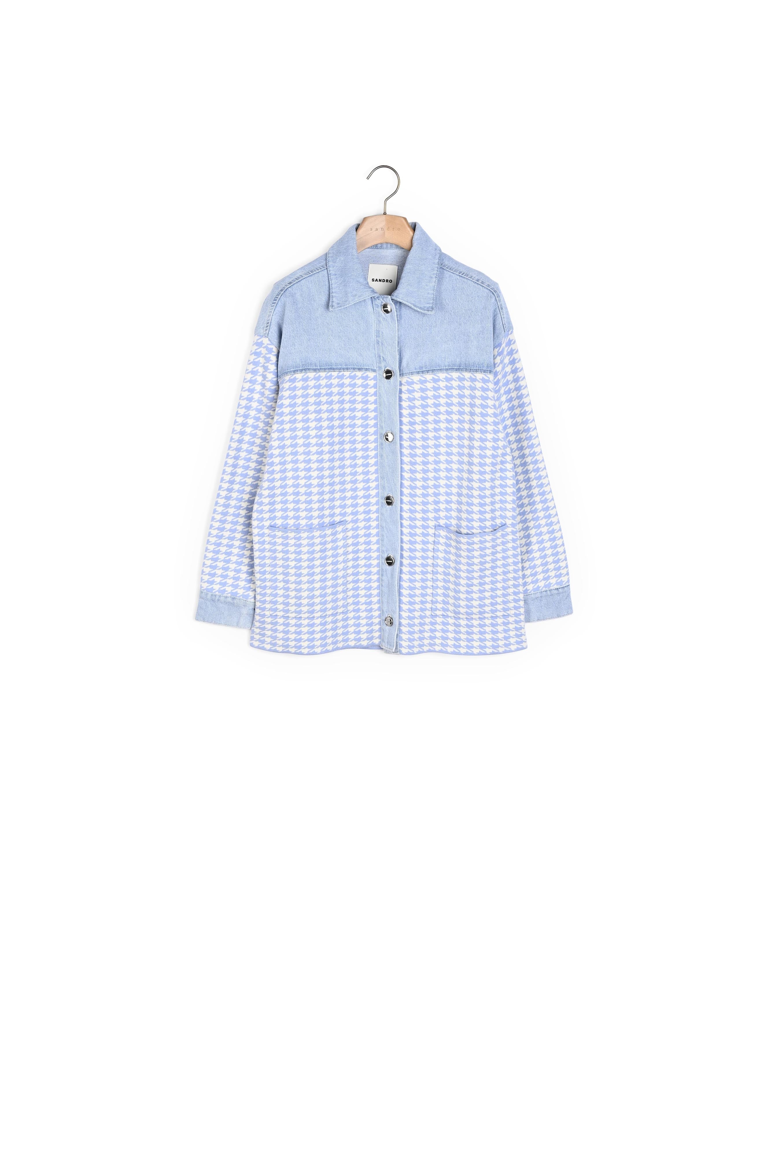 Cardicoat pied-de-poule Sandro seconde main