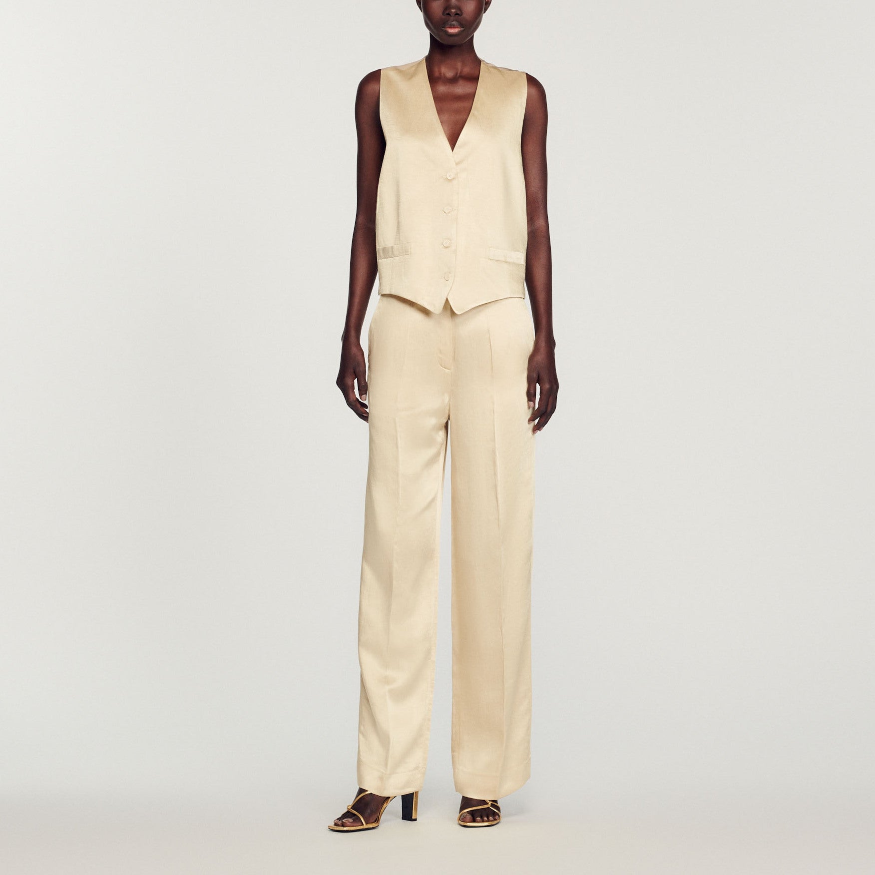 Gilet de costume Sandro seconde main