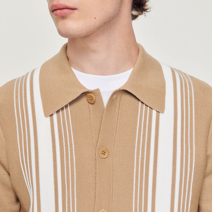 Cardigan à broderie contrastée Sandro seconde main