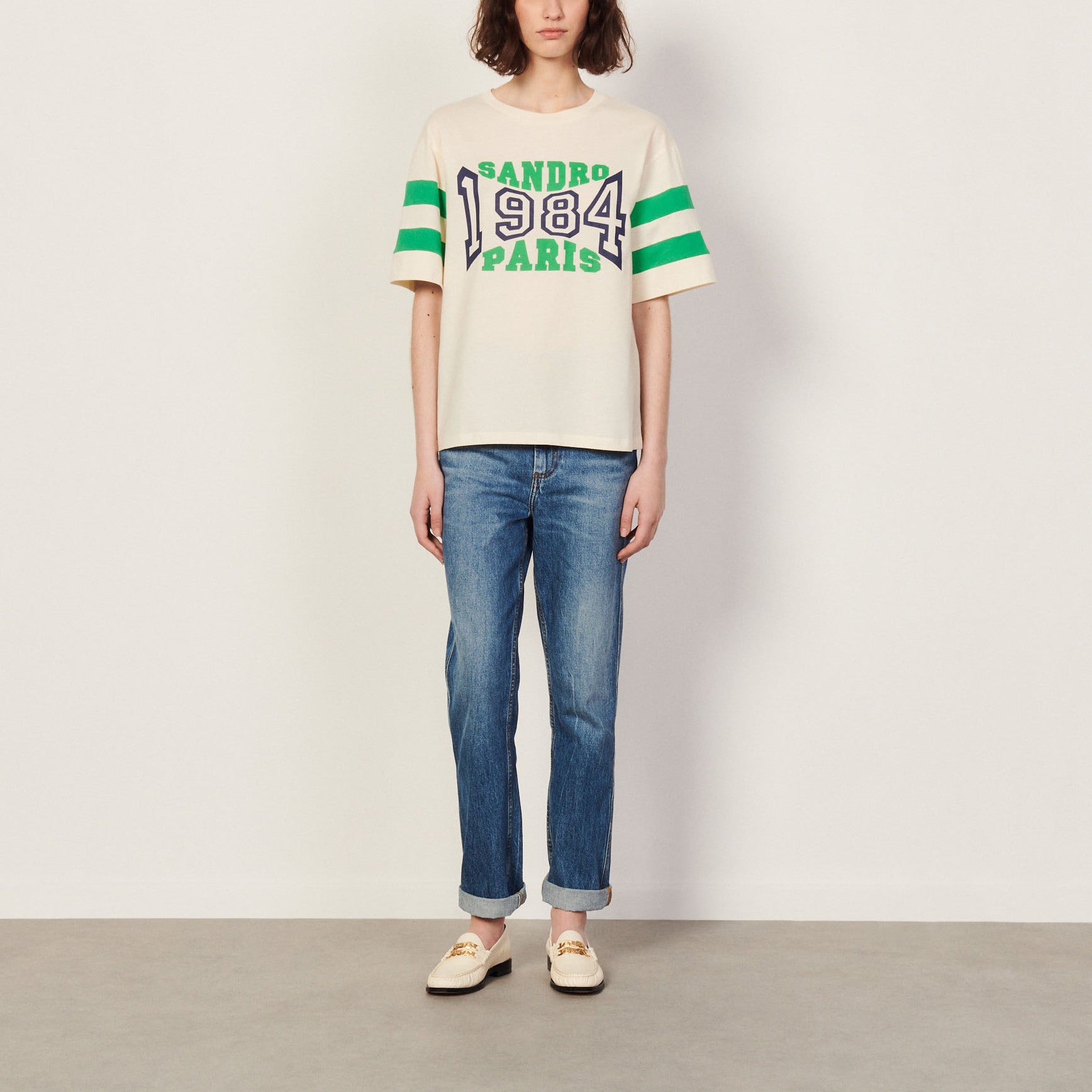 T-shirt à message Sandro seconde main