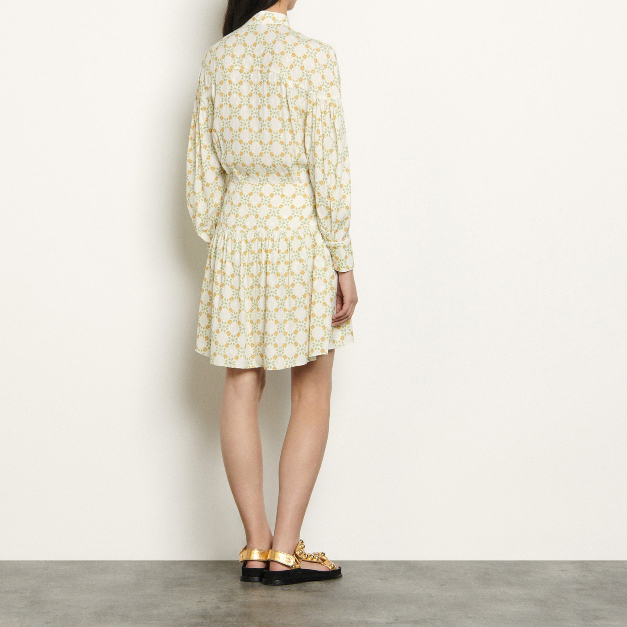 Robe courte en jacquard imprimé Sandro seconde main