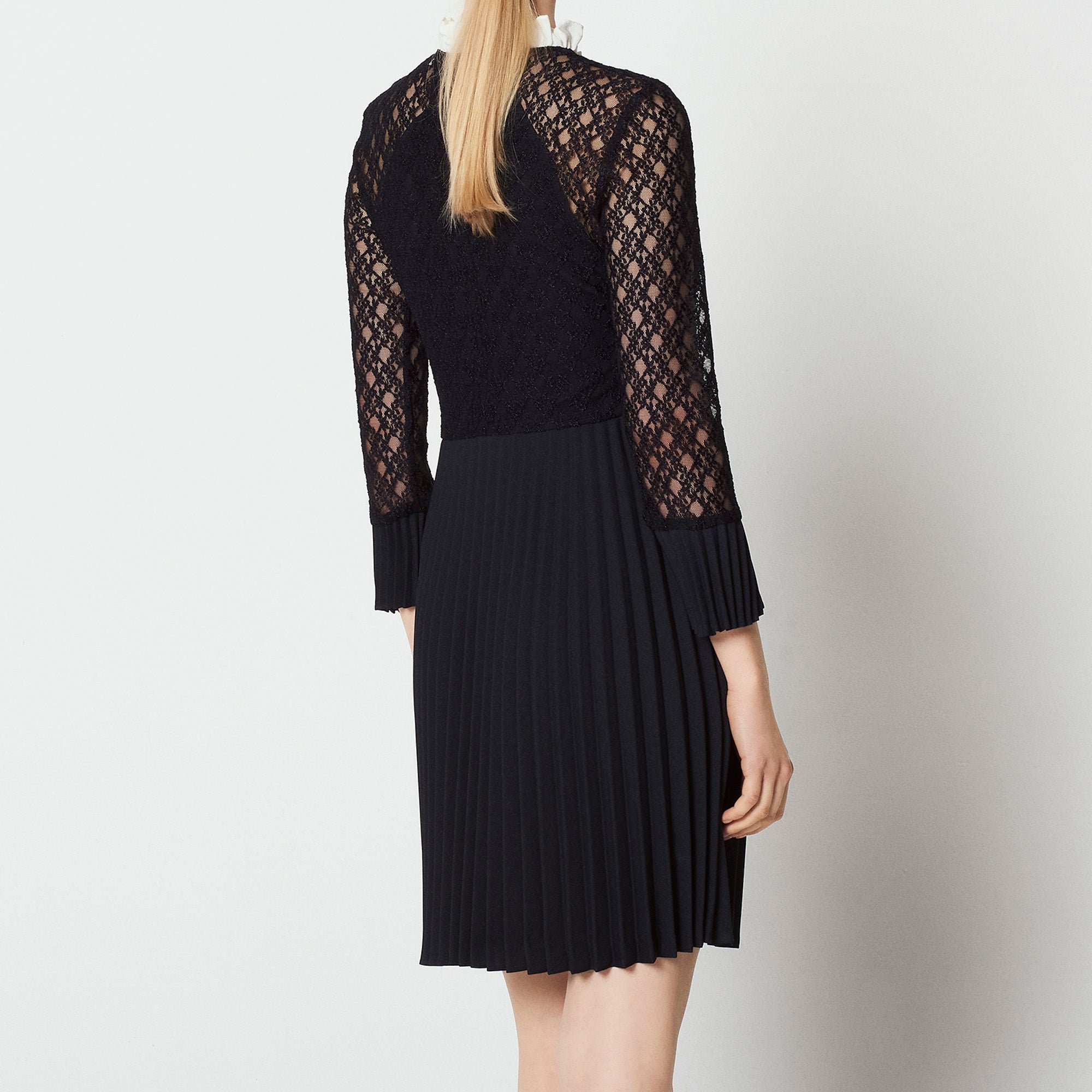 Robe mix matière avec col montant Sandro seconde main