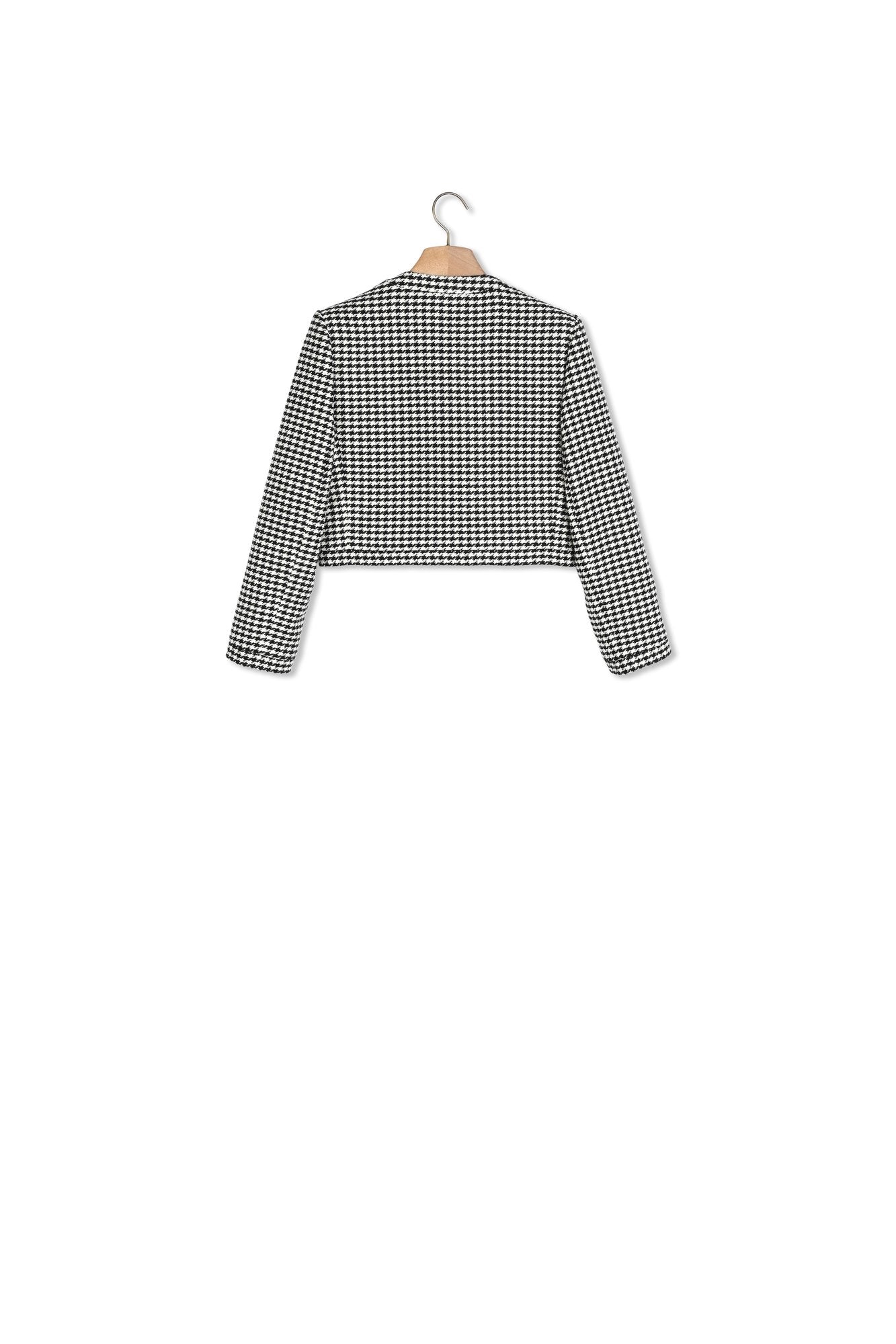 Veste courte pied de poule Sandro seconde main