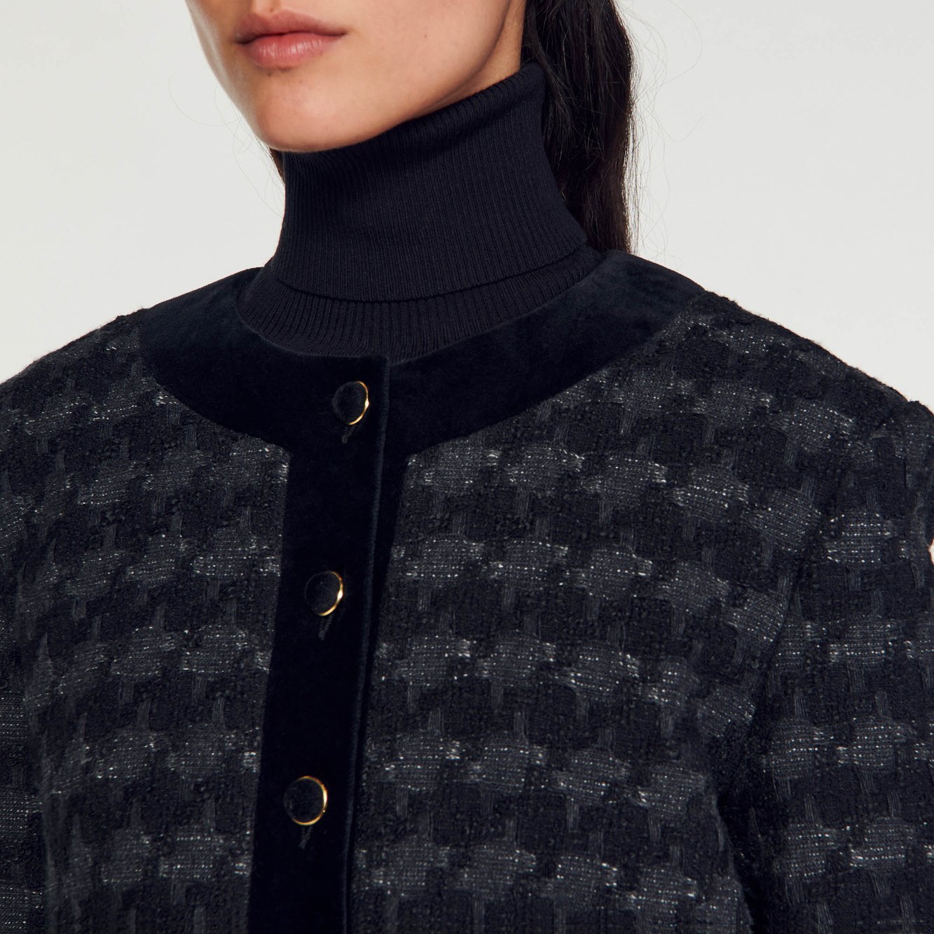 Veste courte en tweed Sandro seconde main