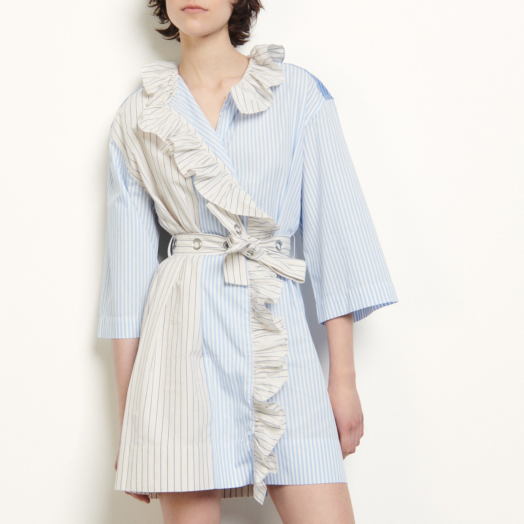 Robe courte en patchwork Sandro seconde main