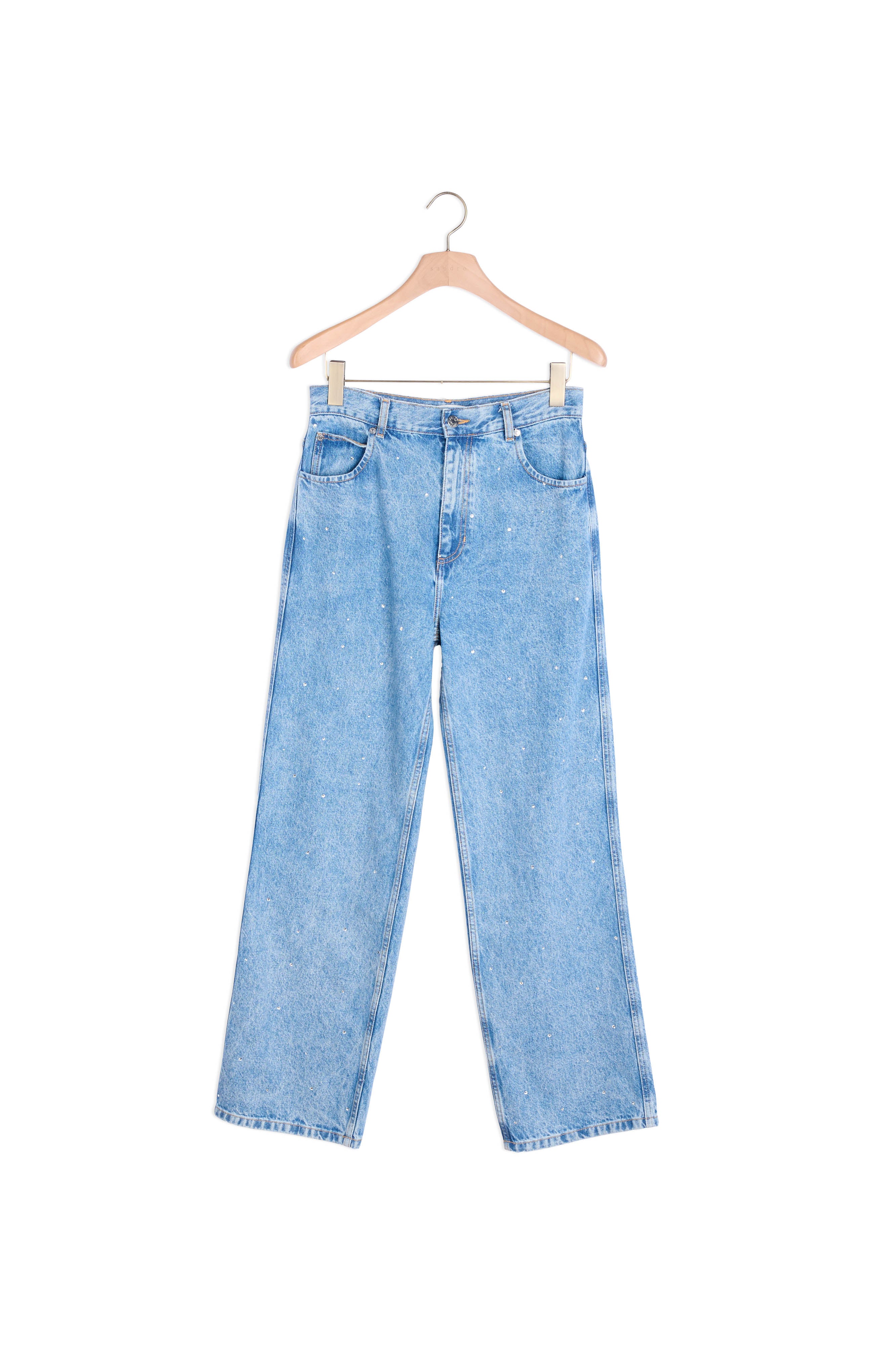 Jean droit orné de strass Sandro seconde main