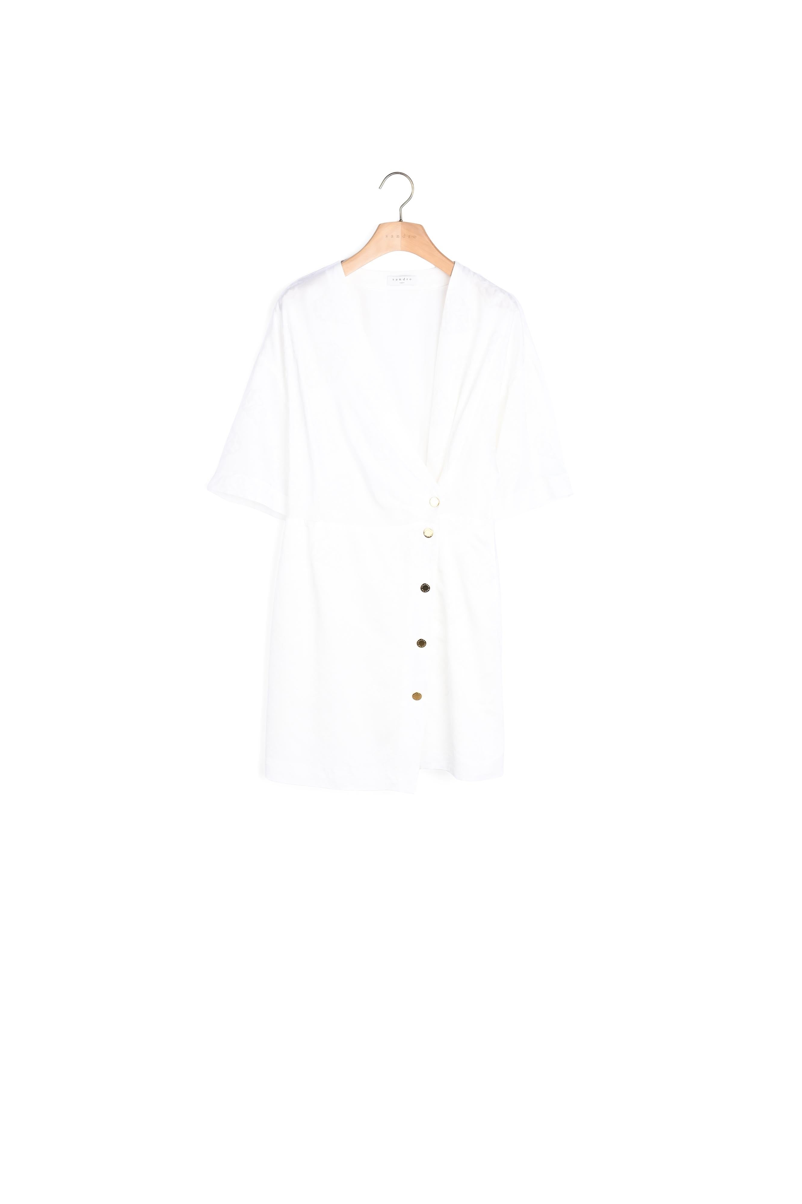 Robe portefeuille en jacquard Sandro seconde main