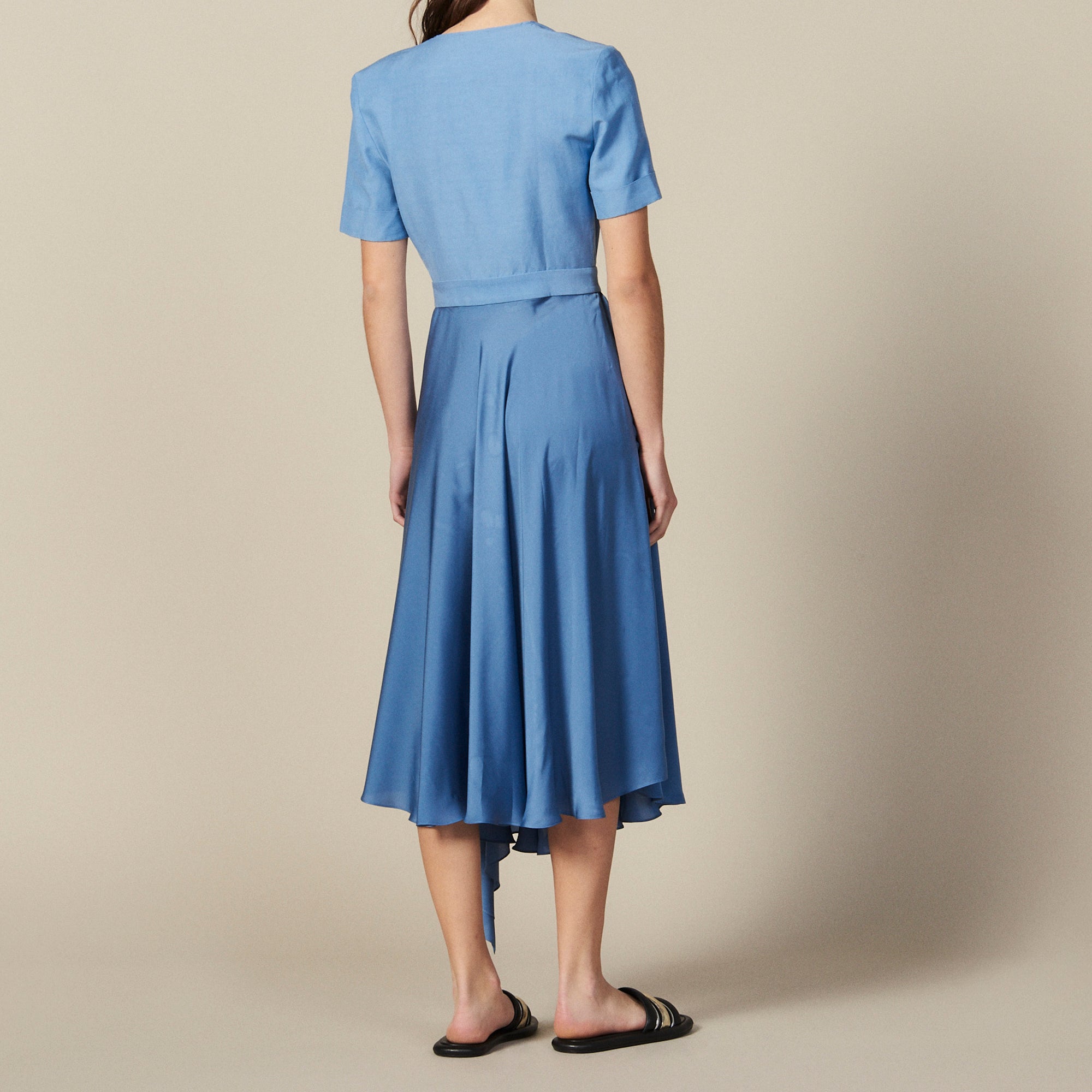 Robe portefeuille mix matière Sandro seconde main