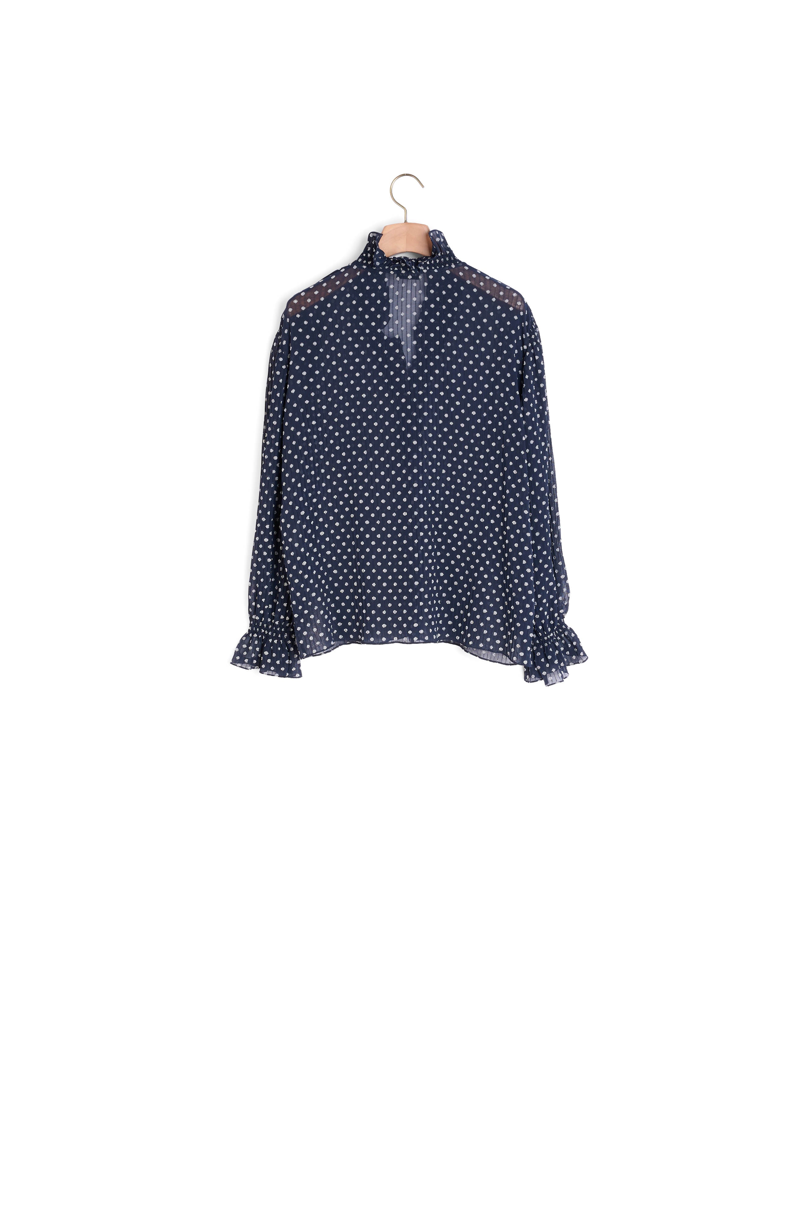 Chemisier jacquard pois Sandro seconde main