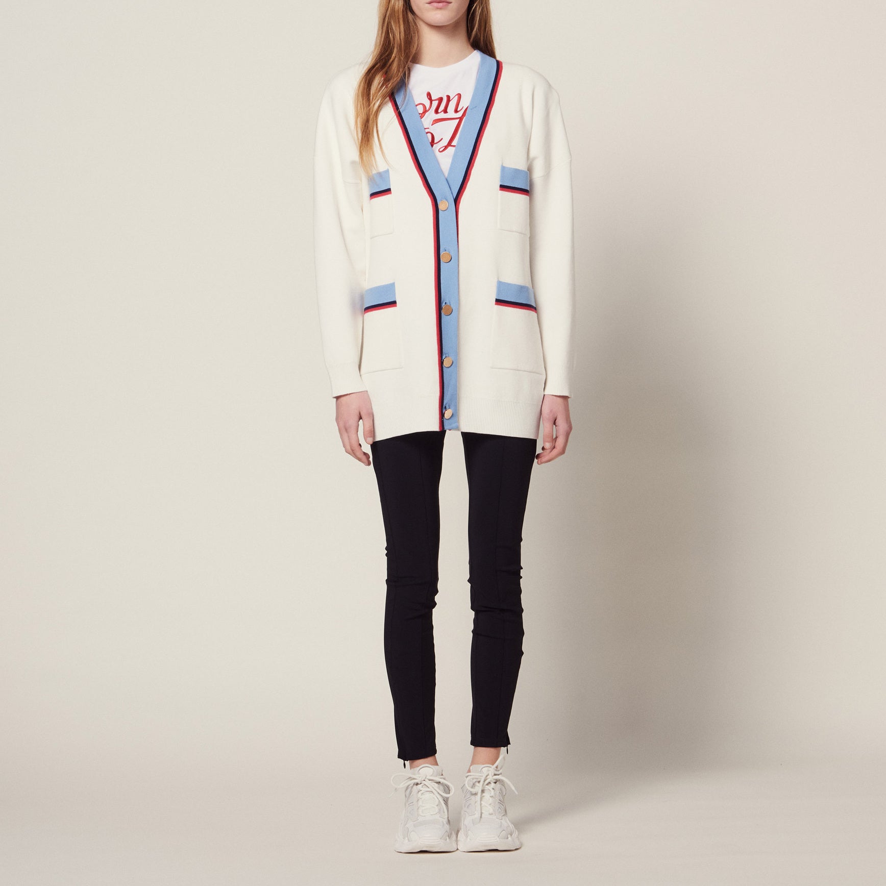 Cardigan long manches longues Sandro seconde main