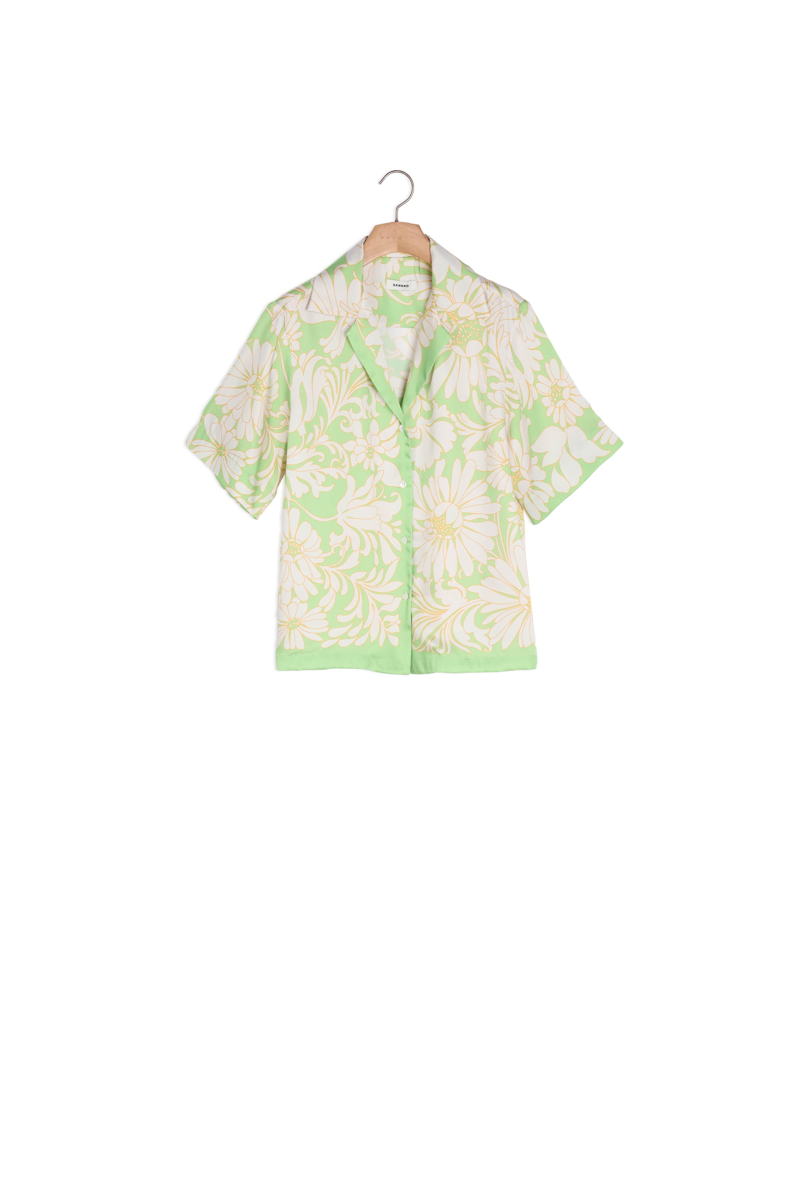 Chemise imprimée à manches courtes Sandro seconde main