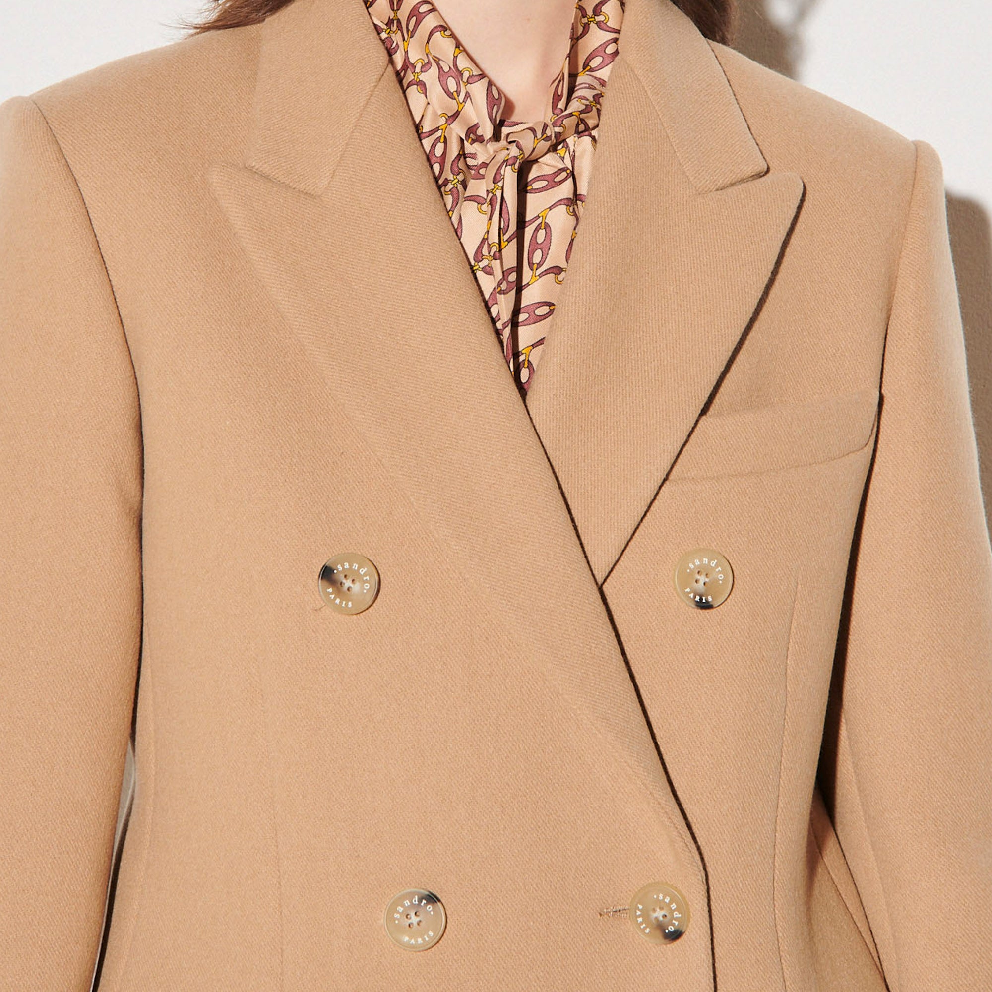 Manteau long double boutonnage croisé Sandro seconde main