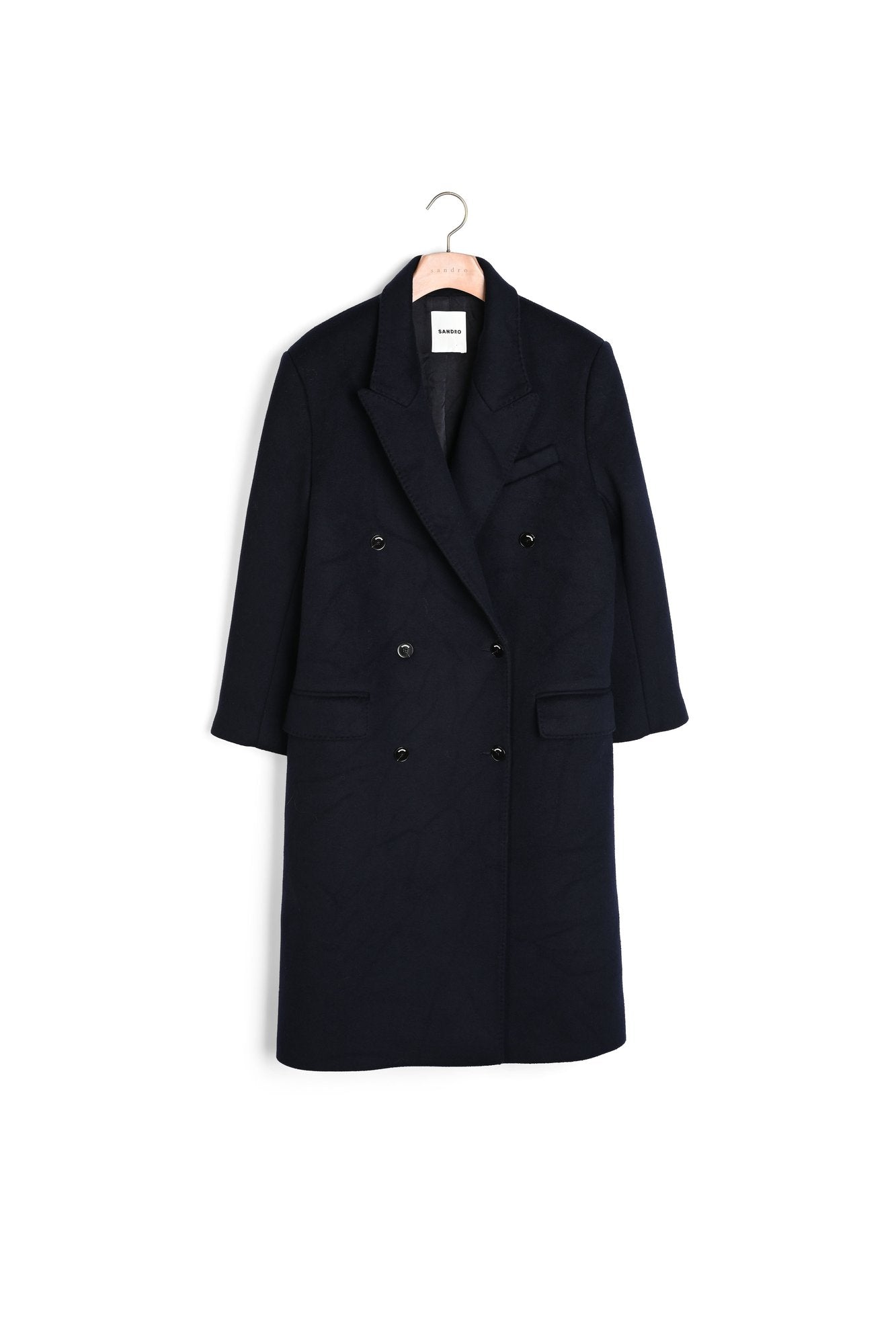 Manteau long en laine mélangée Sandro seconde main