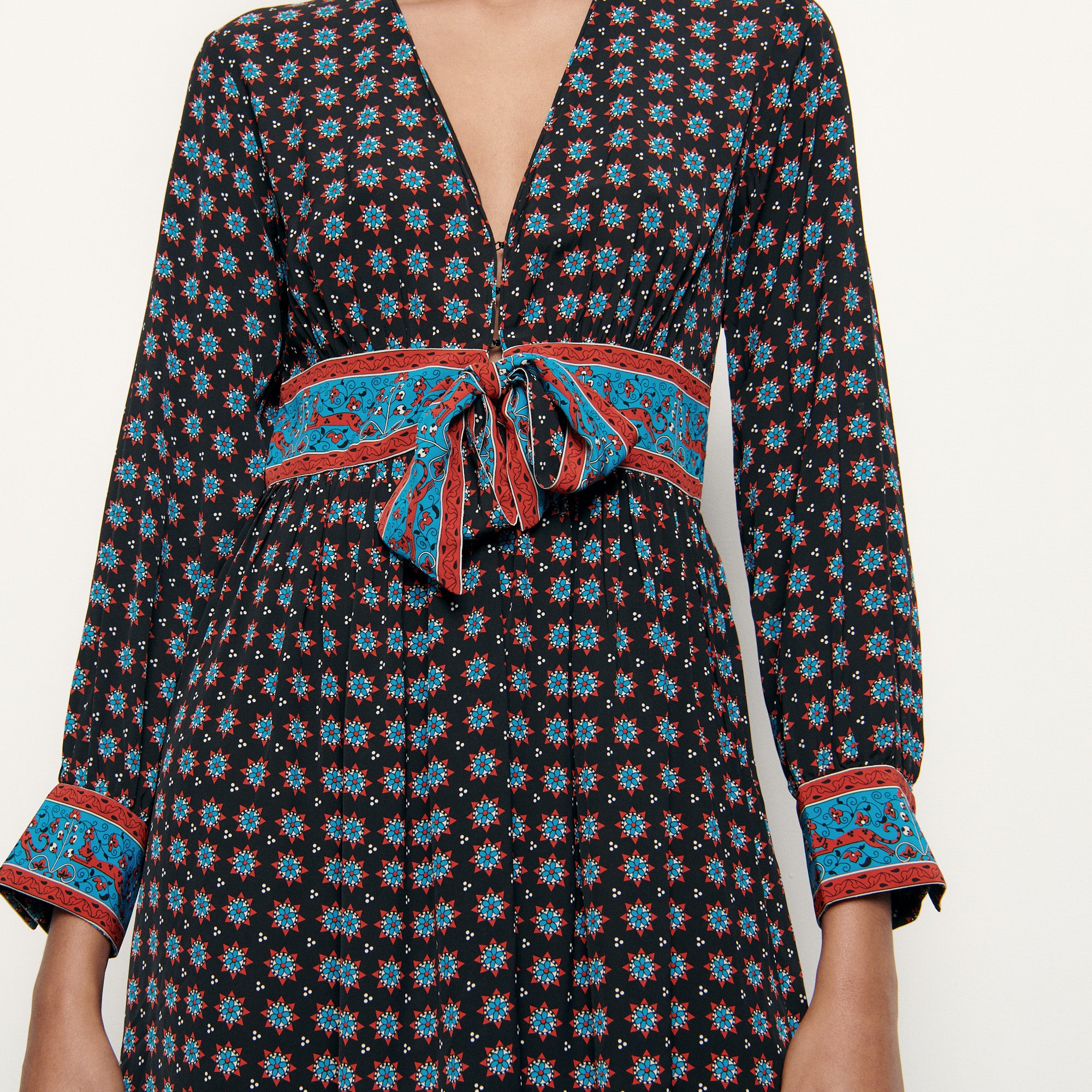 Robe courte imprimée Sandro seconde main