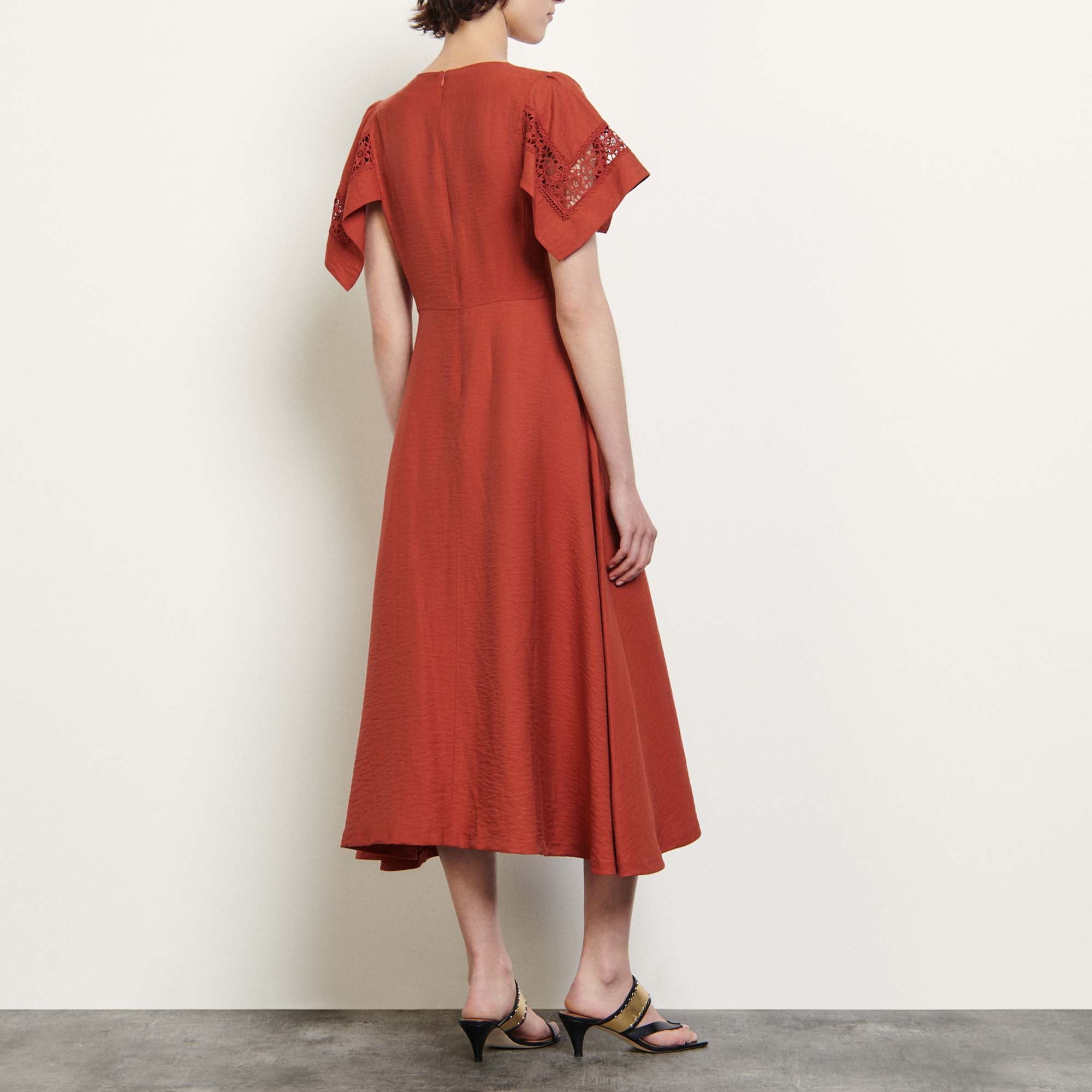 Robe avec application de dentelle Sandro seconde main