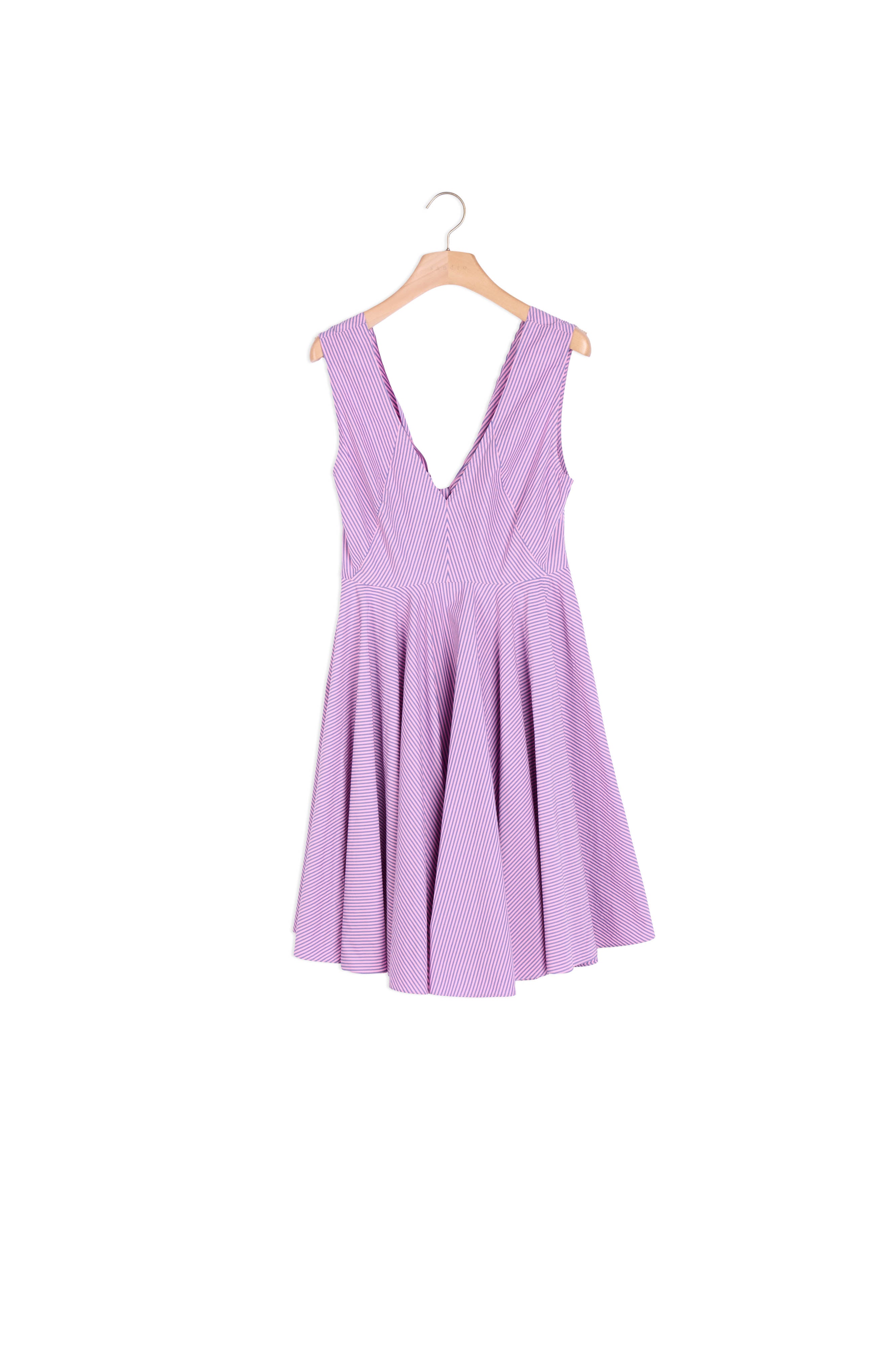 Robe évasée nouée dans le dos Sandro seconde main