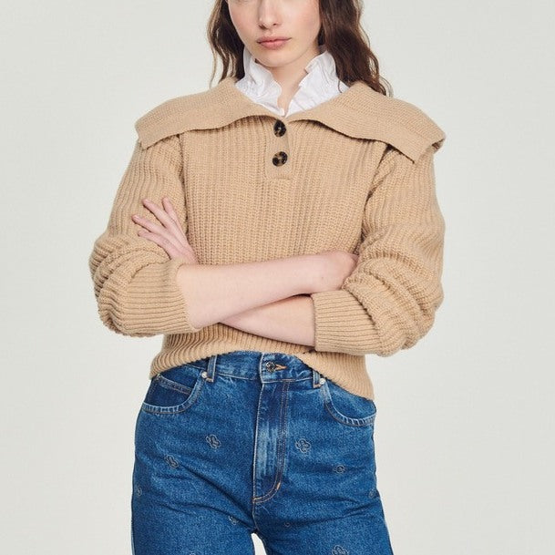 Pull court en Maille Sandro seconde main