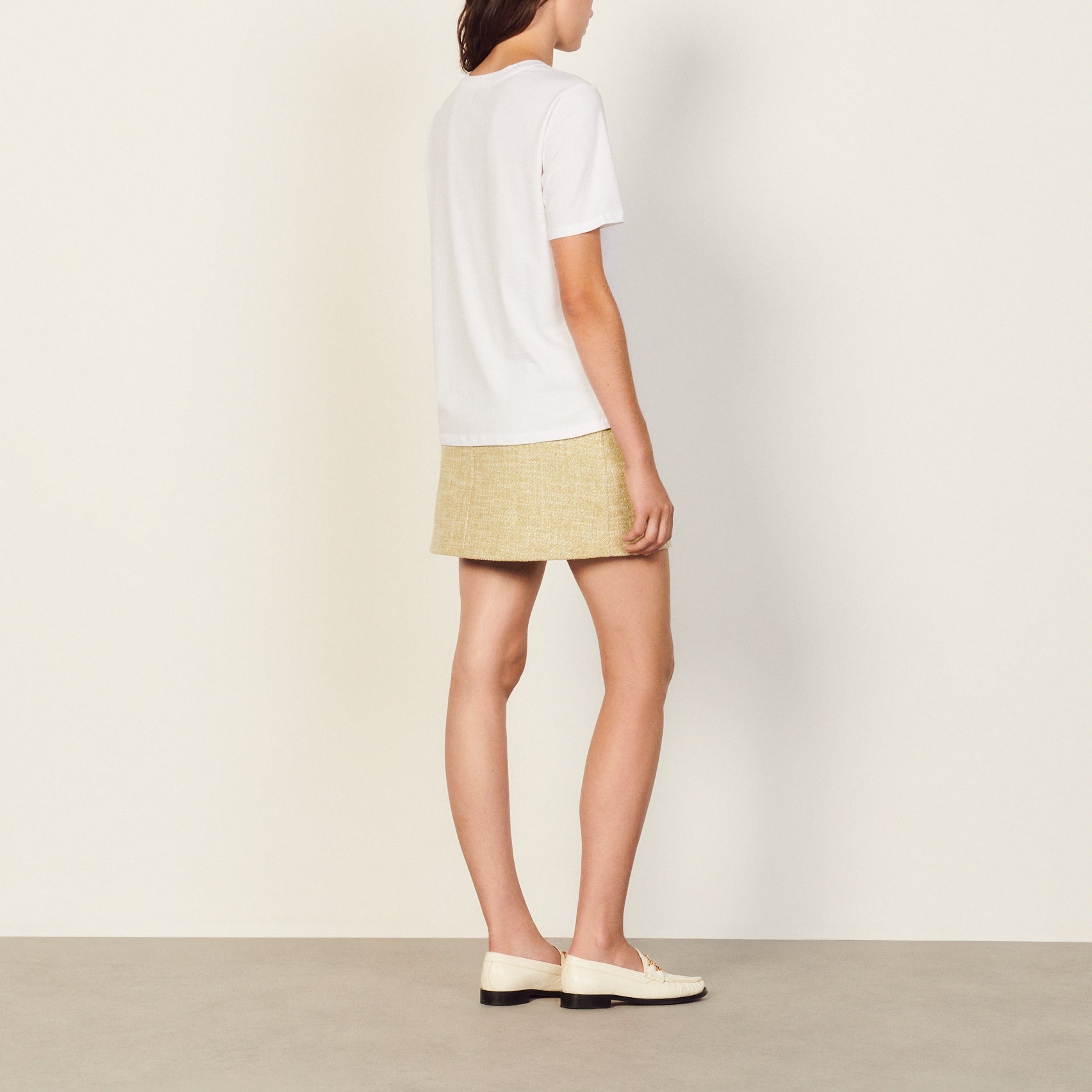 T-shirt avec broderie à la poitrine Sandro seconde main