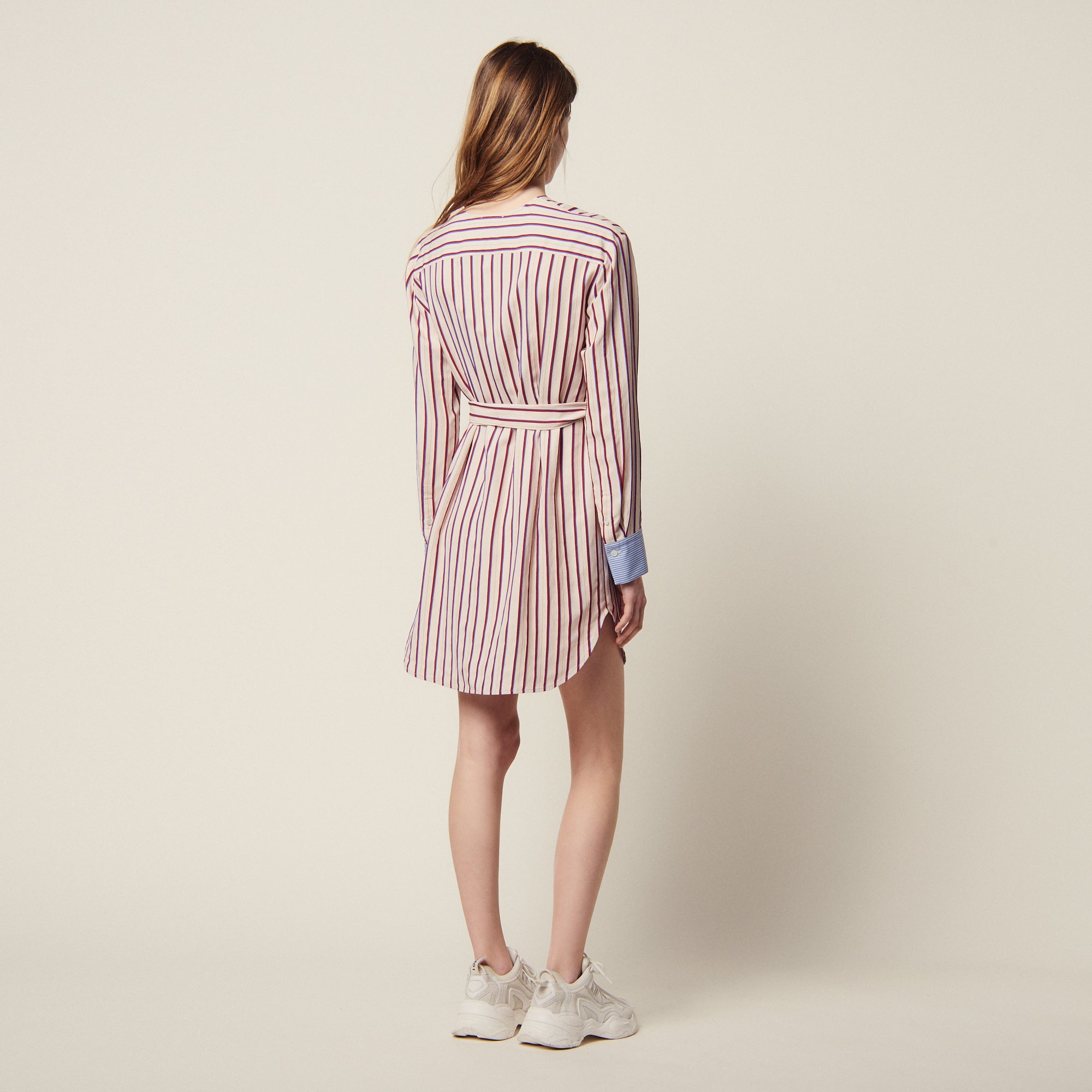 Robe courte rayée à manches longues Sandro seconde main